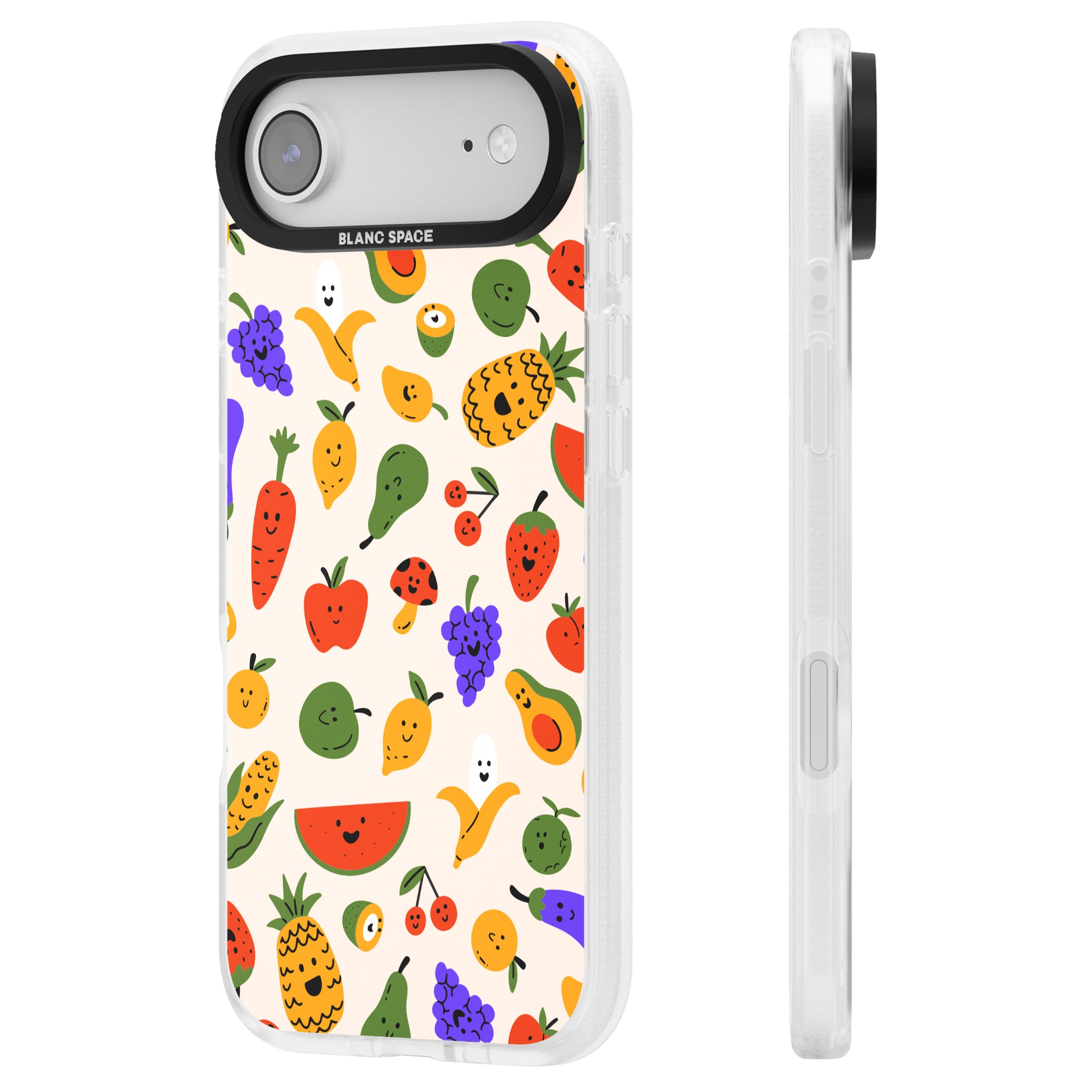 Kawaii Fruit iPhone 17 Air Impact Air Clear Phone Case Side Profile