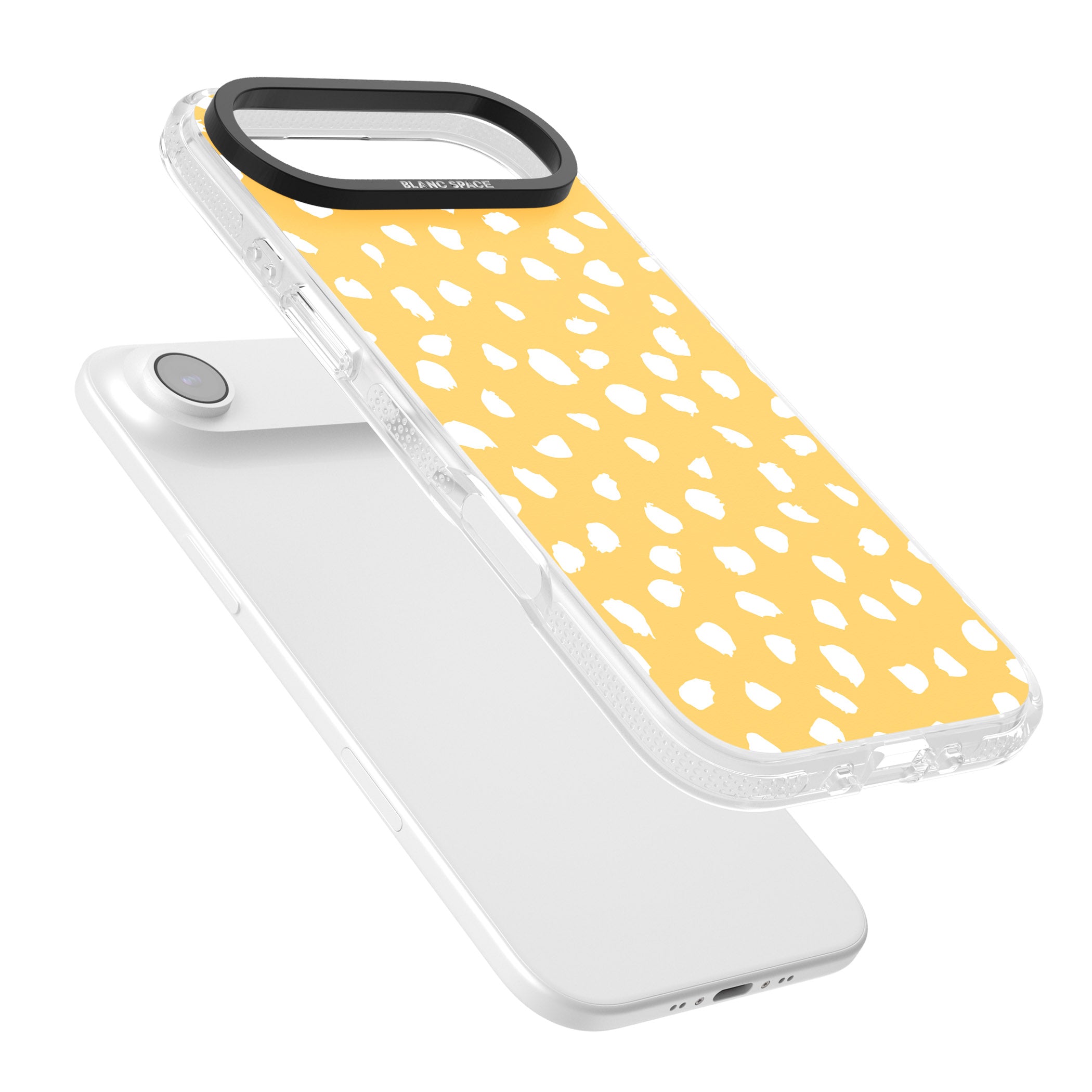 Yellow Dalmatian Dots iPhone 17 Air Impact Air Clear Phone Case Colours