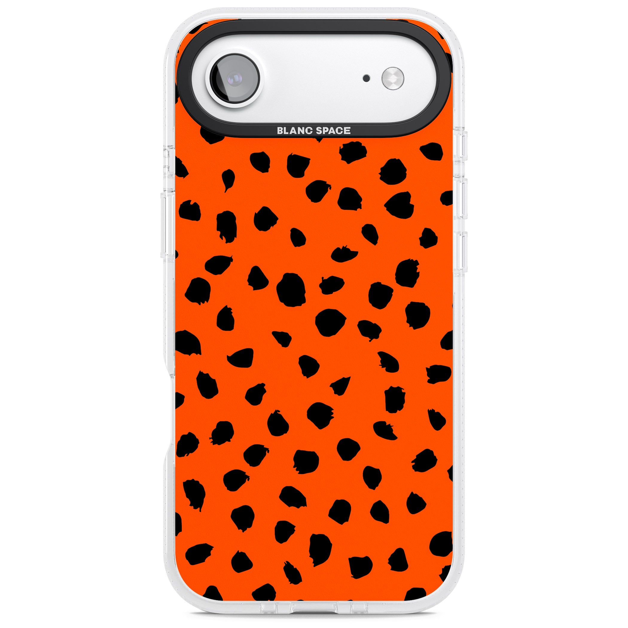 Bold Red Spot Print iPhone 17 Air Impact Air Clear Phone Case