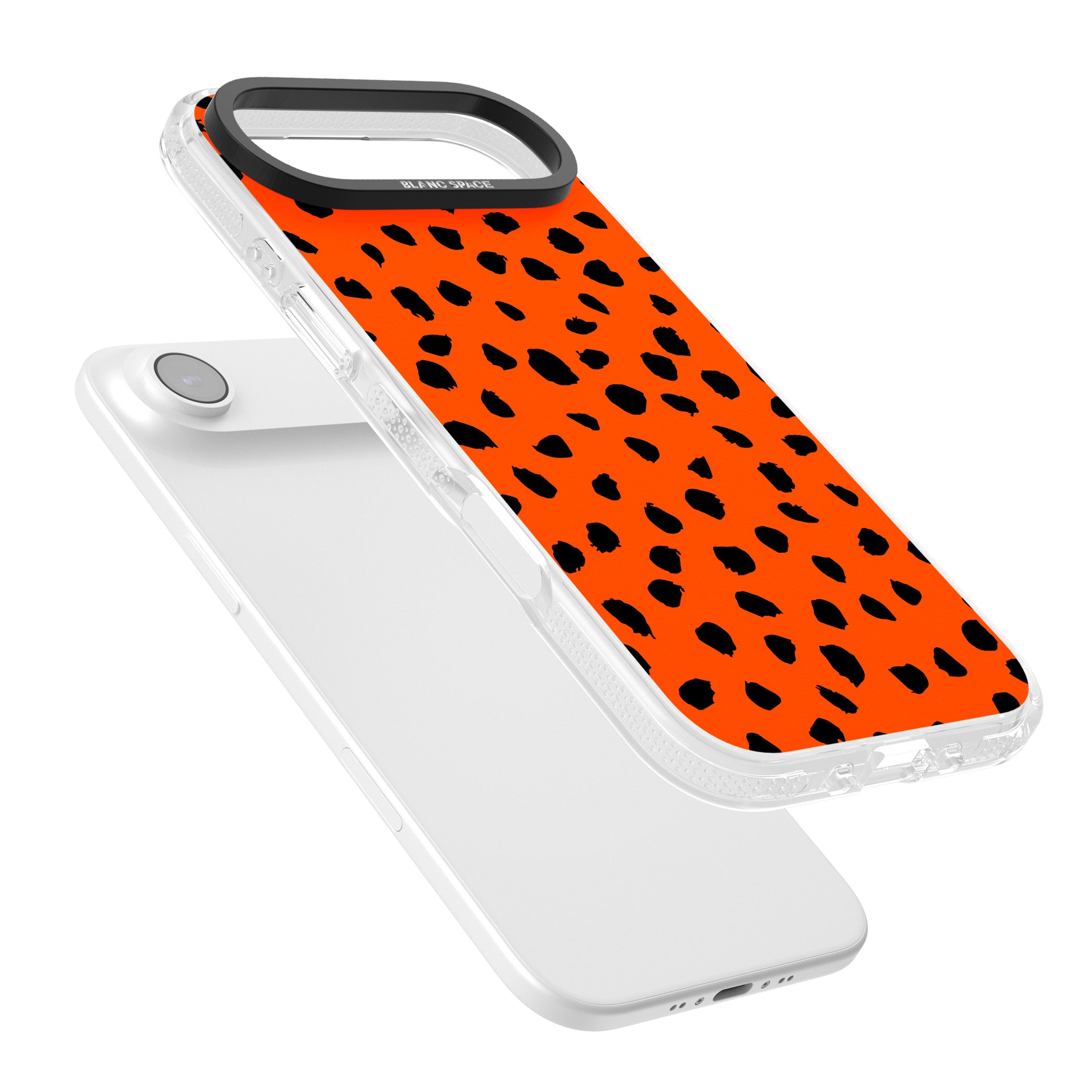 Bold Red Spot Print iPhone 17 Air Impact Air Clear Phone Case Colours