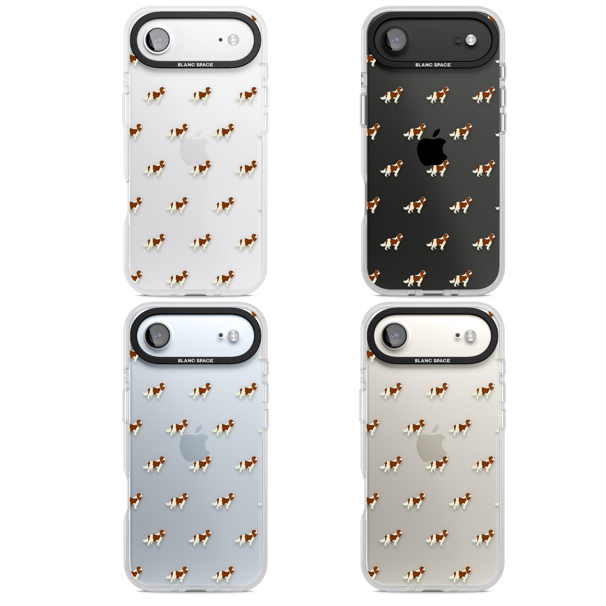 Cavalier King Charles Dog Pattern iPhone 17 Air Impact Air Clear Phone Case APT Impact Protection