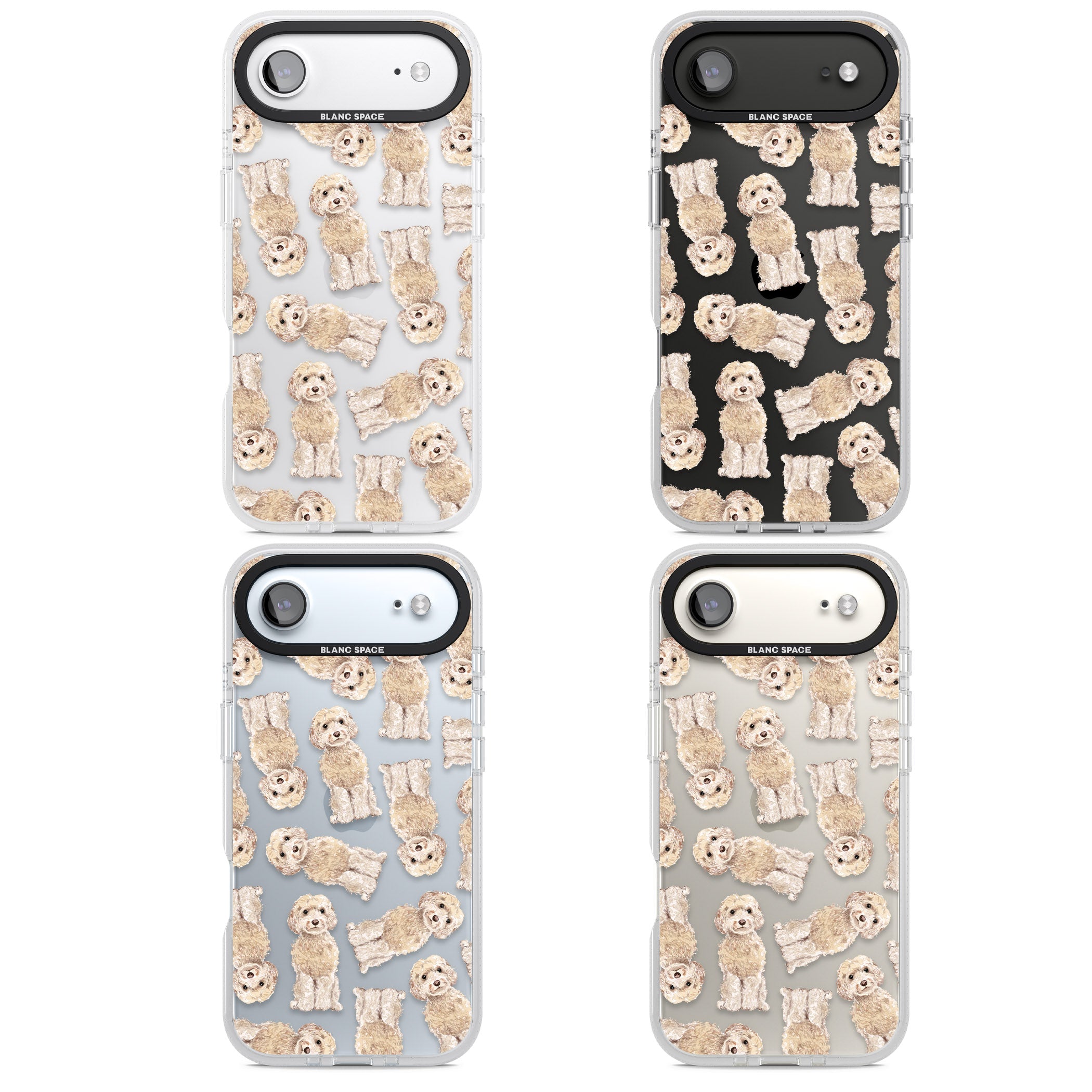 Cockapoo Patterned iPhone 17 Air Impact Air Clear Phone Case APT Impact Protection