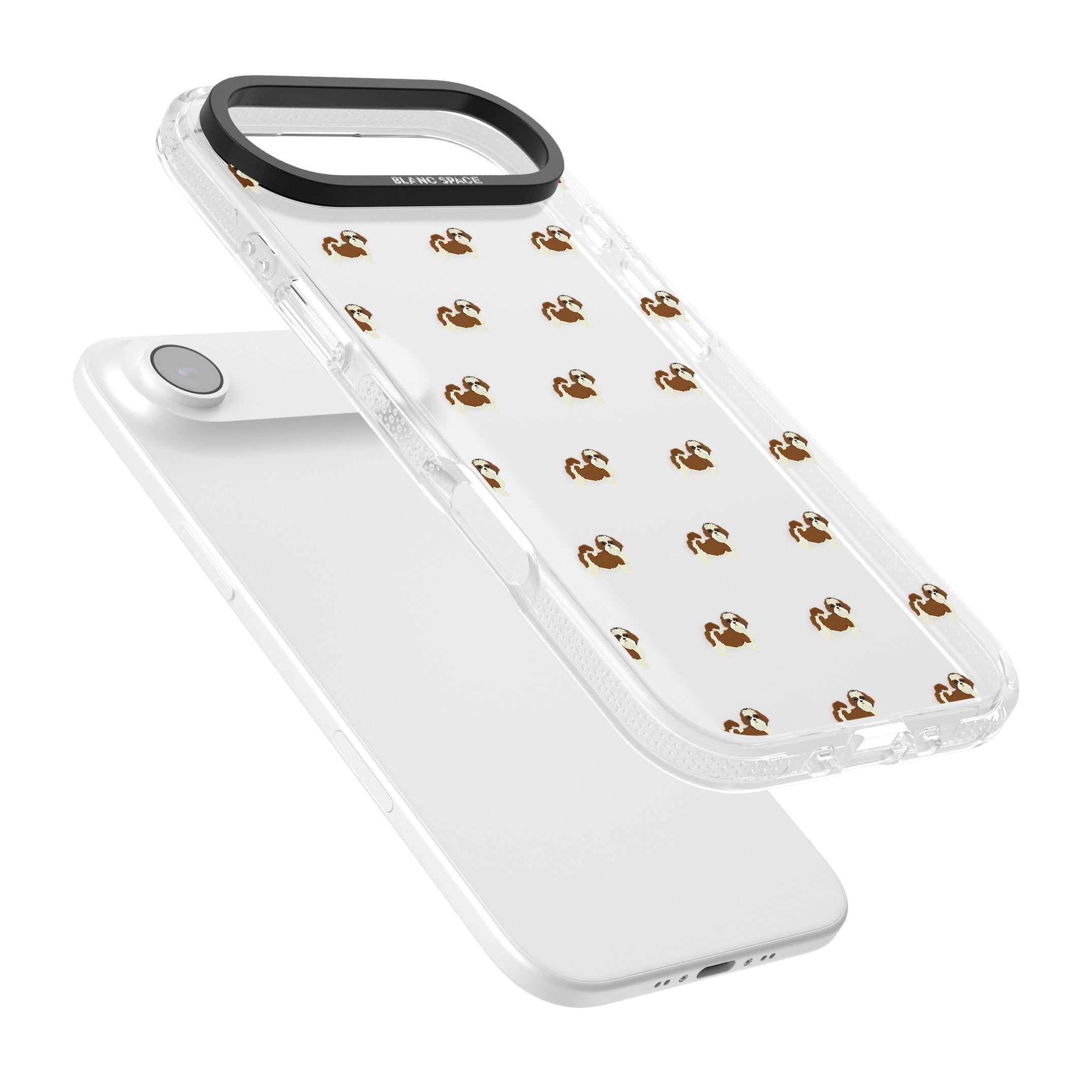 Shih Tzu Pattern Clear iPhone 17 Air Impact Air Clear Phone Case Colours