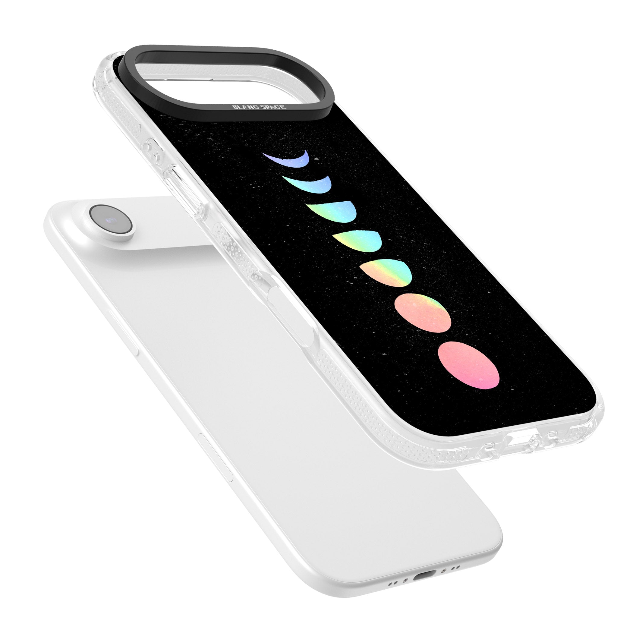 Pastel Moon Phases iPhone 17 Air Impact Air Clear Phone Case Colours
