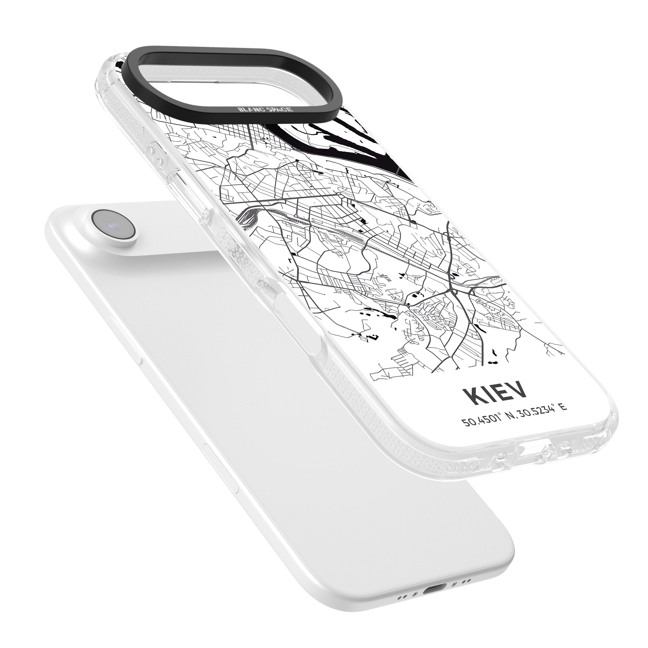 Kiev Map iPhone 17 Air Impact Air Clear Phone Case Colours