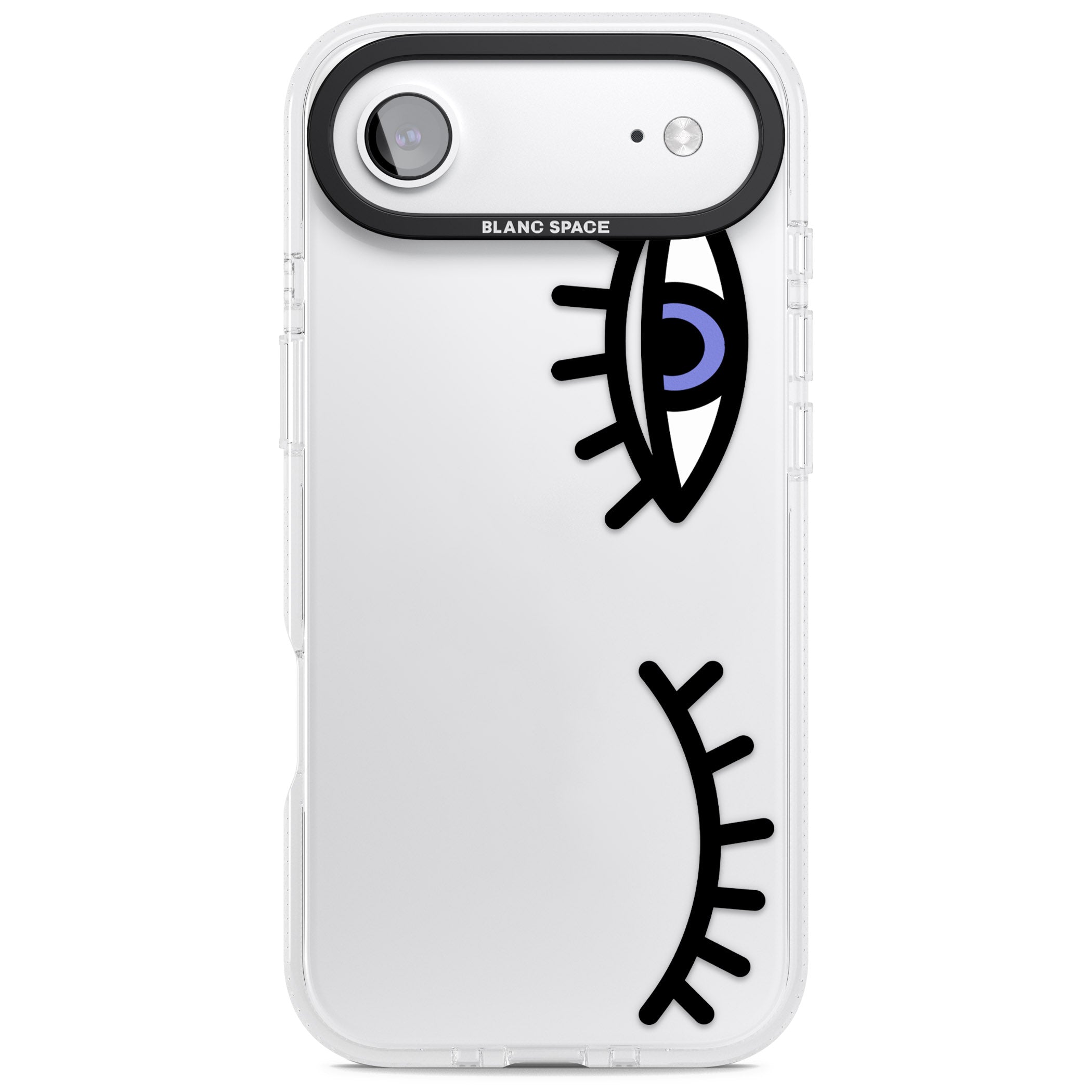 Winking Eyes Transparent Pattern iPhone 17 Air Impact Air Clear Phone Case