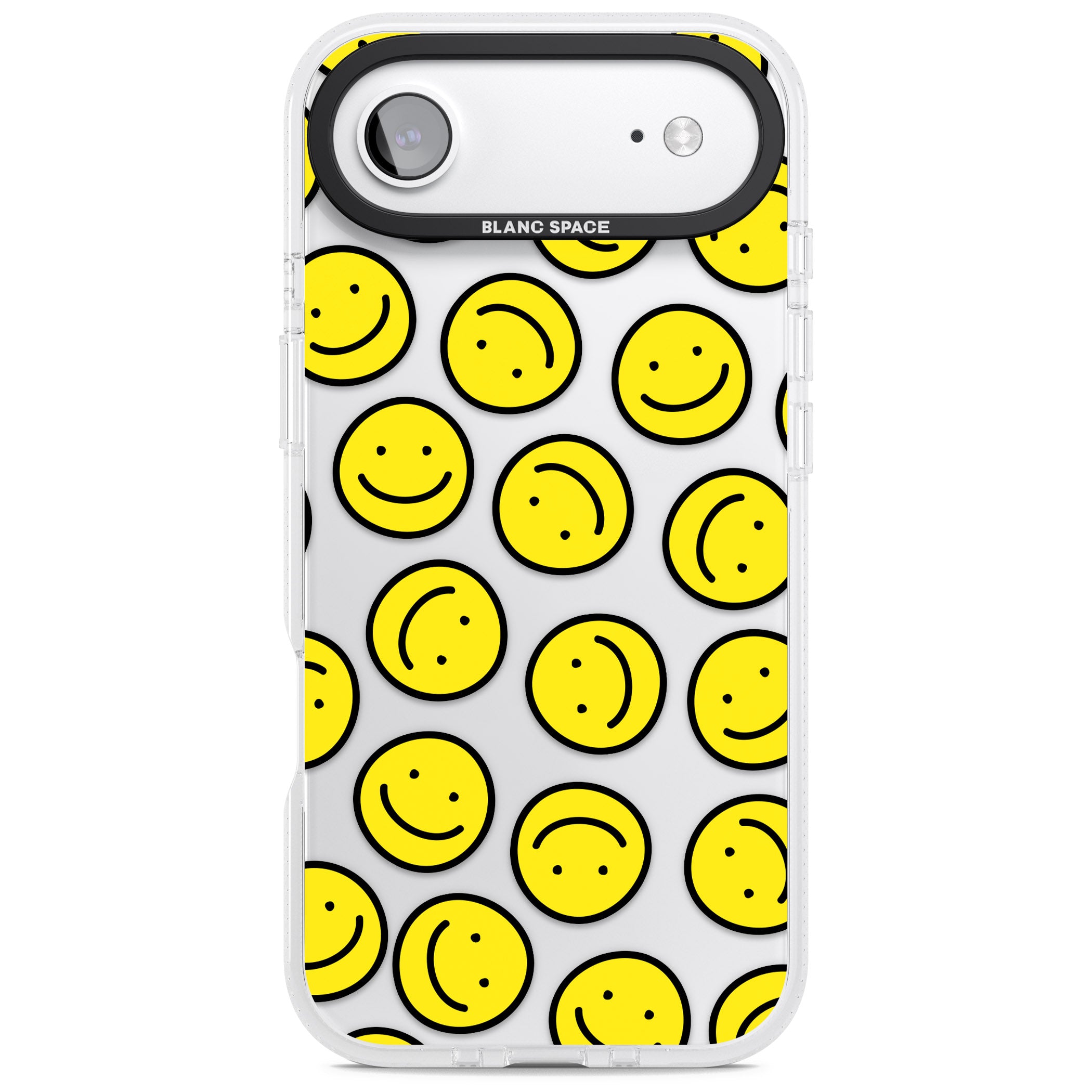 Smiley Face Pattern iPhone 17 Air Impact Air Clear Phone Case