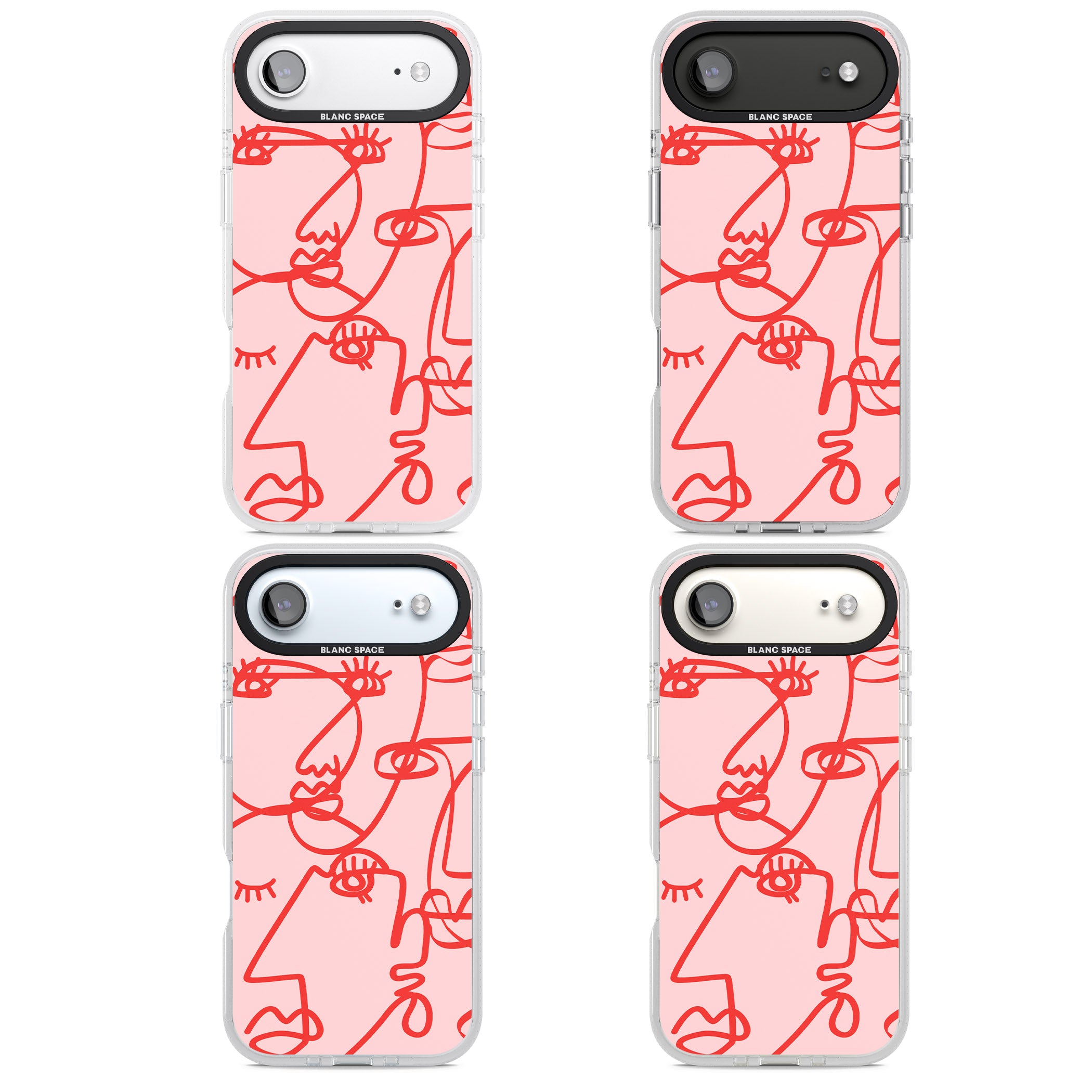 Red Line Art iPhone 17 Air Impact Air Clear Phone Case APT Impact Protection