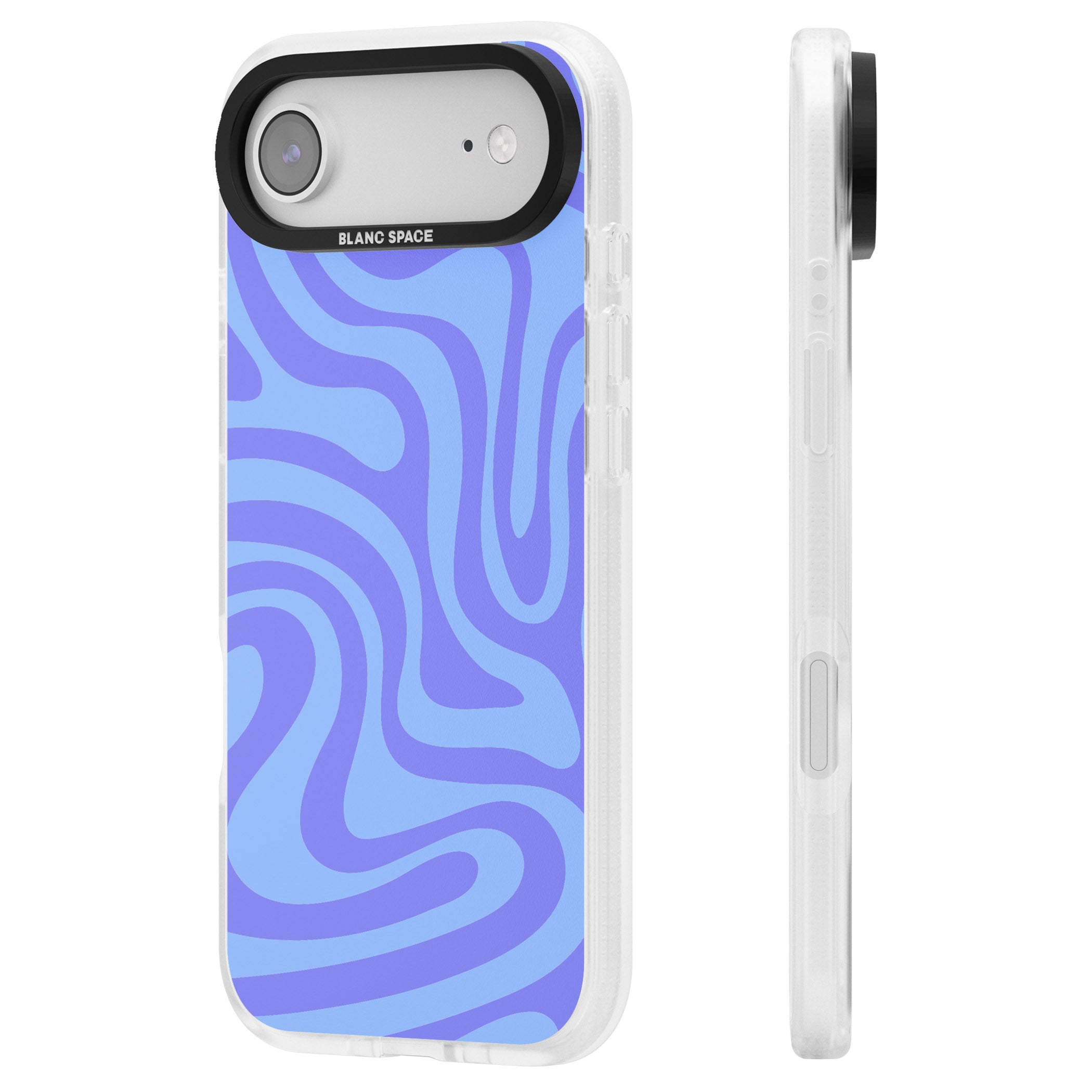 Tranquil Waves iPhone 17 Air Impact Air Clear Phone Case Side Profile
