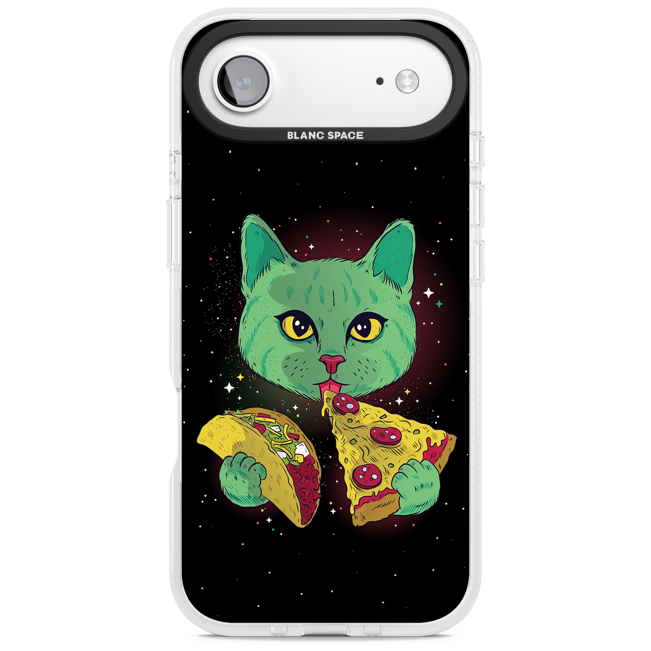 Pizza Purr iPhone 17 Air Impact Air Clear Phone Case