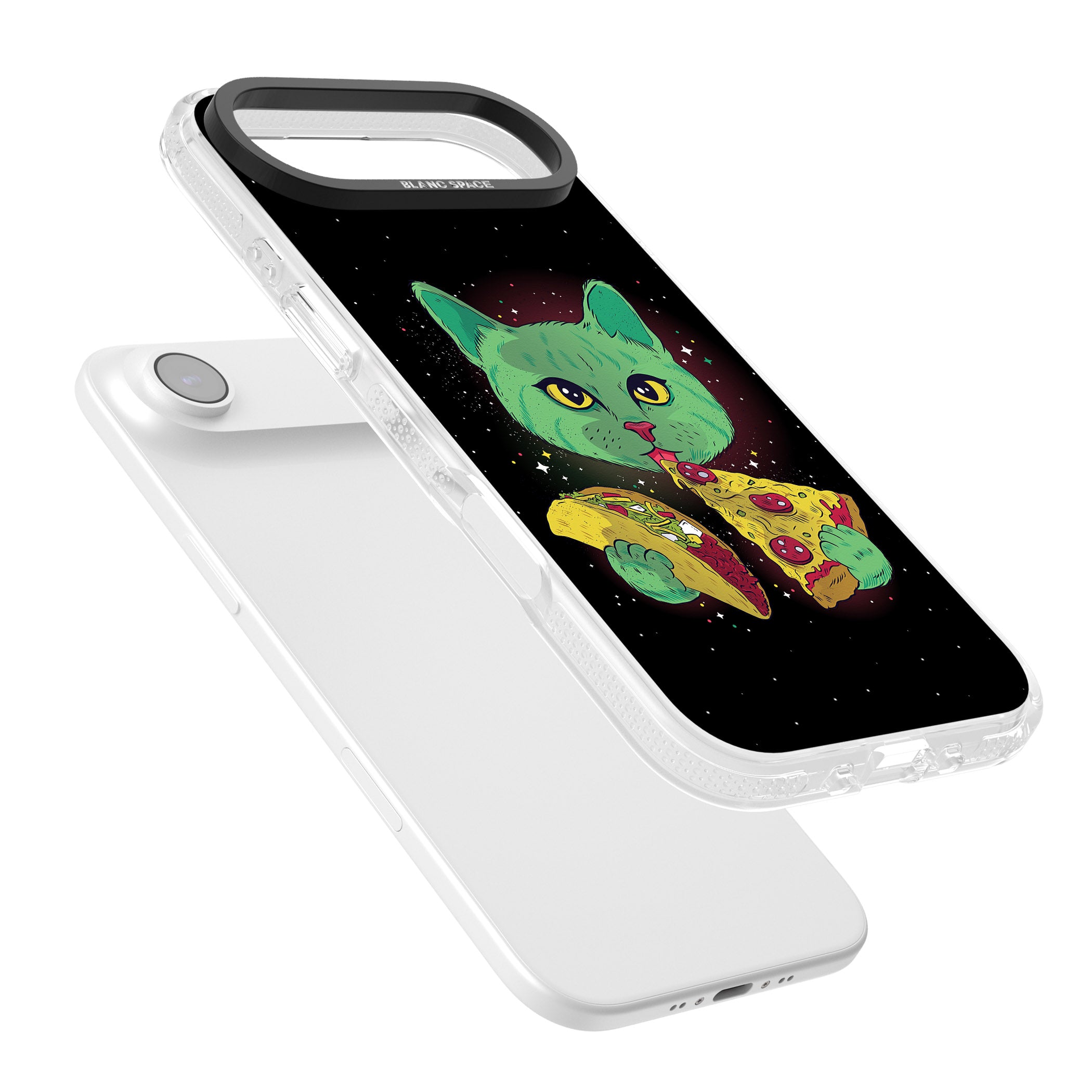 Pizza Purr iPhone 17 Air Impact Air Clear Phone Case Colours