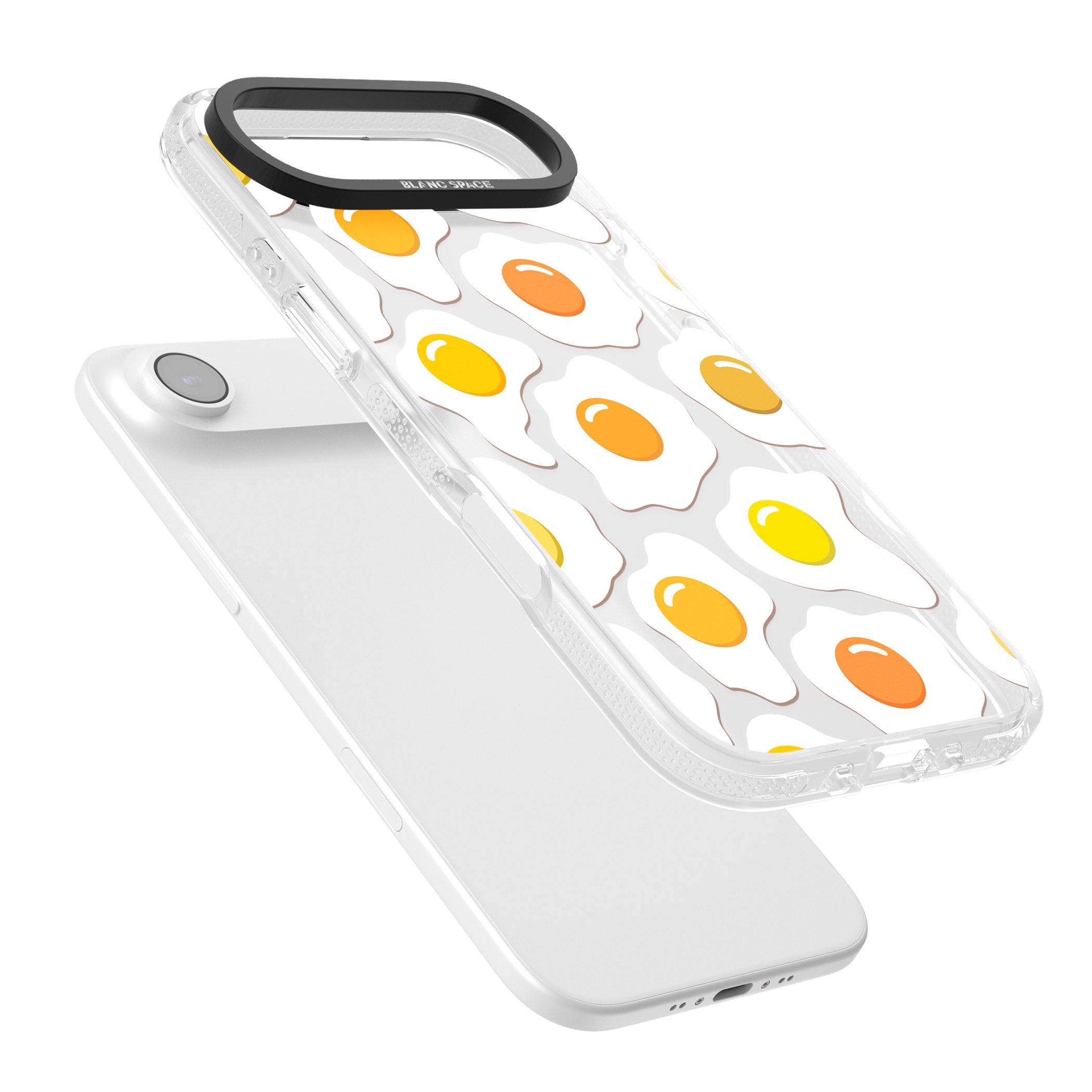Fried Egg Pattern iPhone 17 Air Impact Air Clear Phone Case Colours