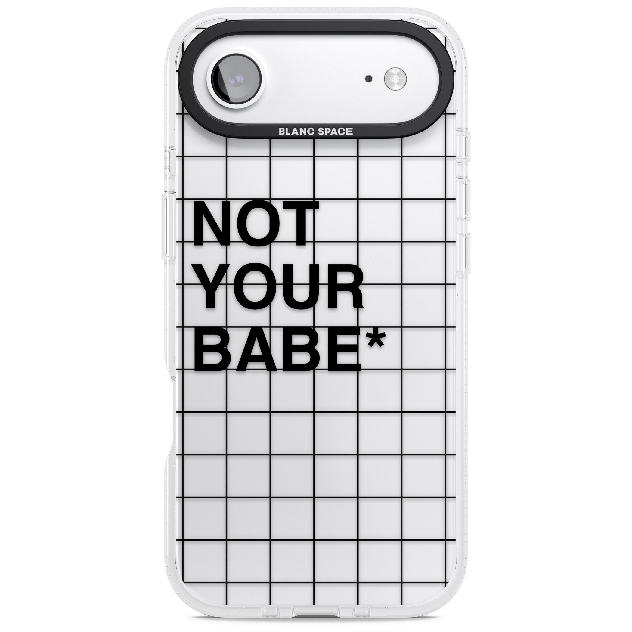 Not Your Babe iPhone 17 Air Impact Air Clear Phone Case