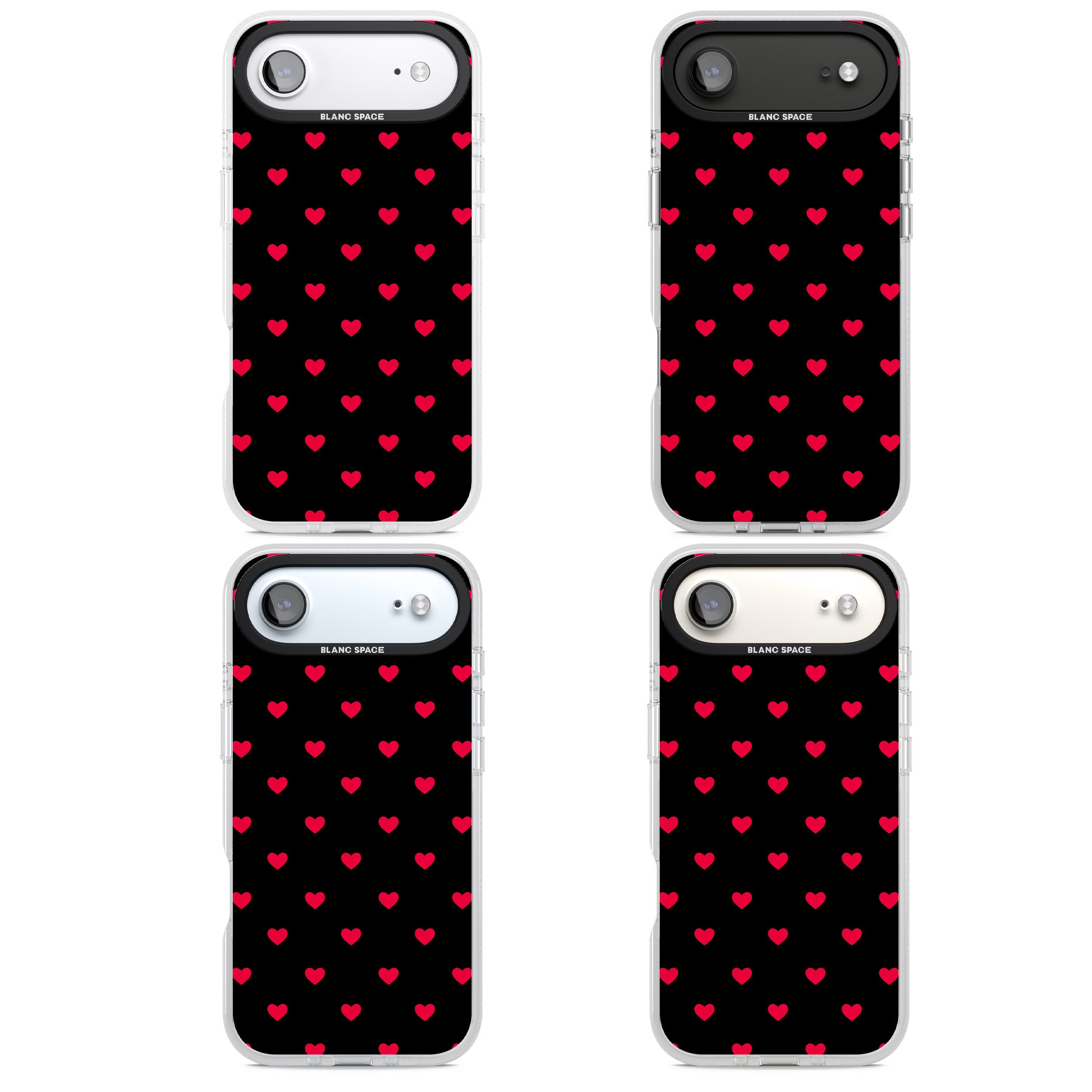 Small Heart Pattern: Red & iPhone 17 Air Impact Air Clear Phone Case APT Impact Protection