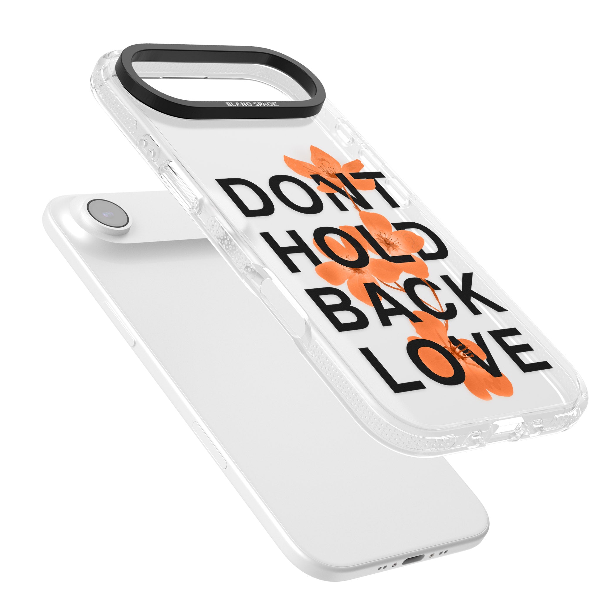 Don'T Hold Back Love Orange & Black iPhone 17 Air Impact Air Clear Phone Case Colours