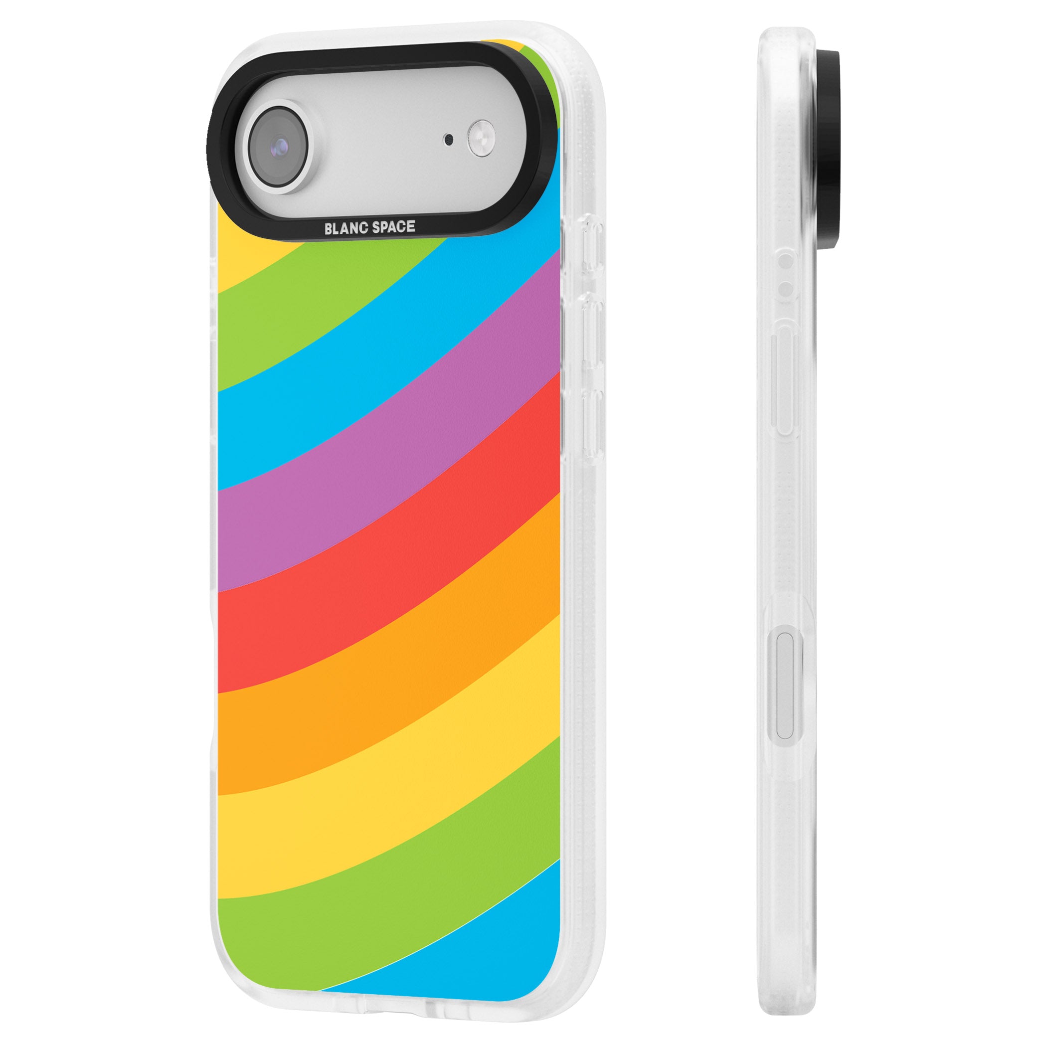 Lucky Rainbow iPhone 17 Air Impact Air Clear Phone Case Side Profile