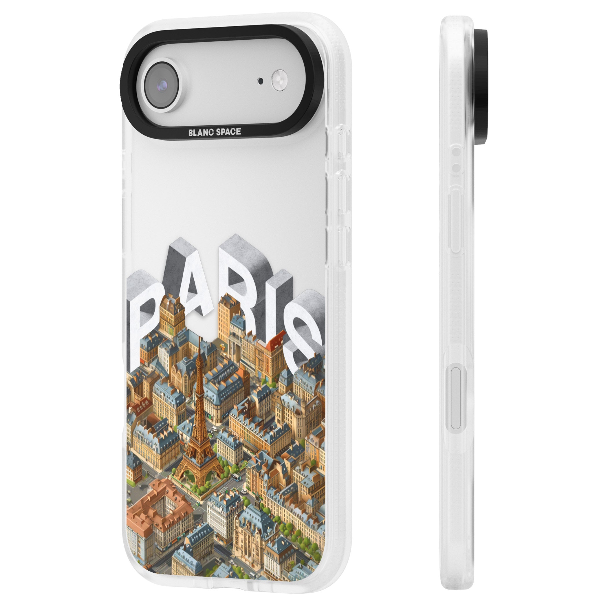 Paris iPhone 17 Air Impact Air Clear Phone Case Side Profile