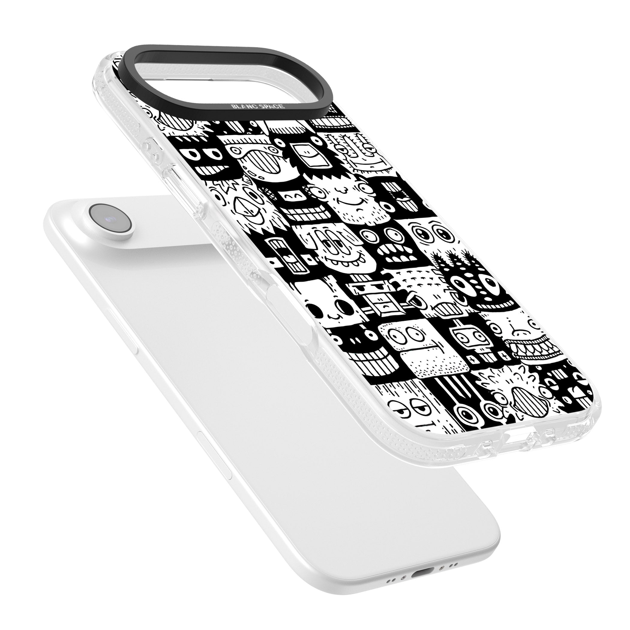 Checkerboard Heads iPhone 17 Air Impact Air Clear Phone Case Colours