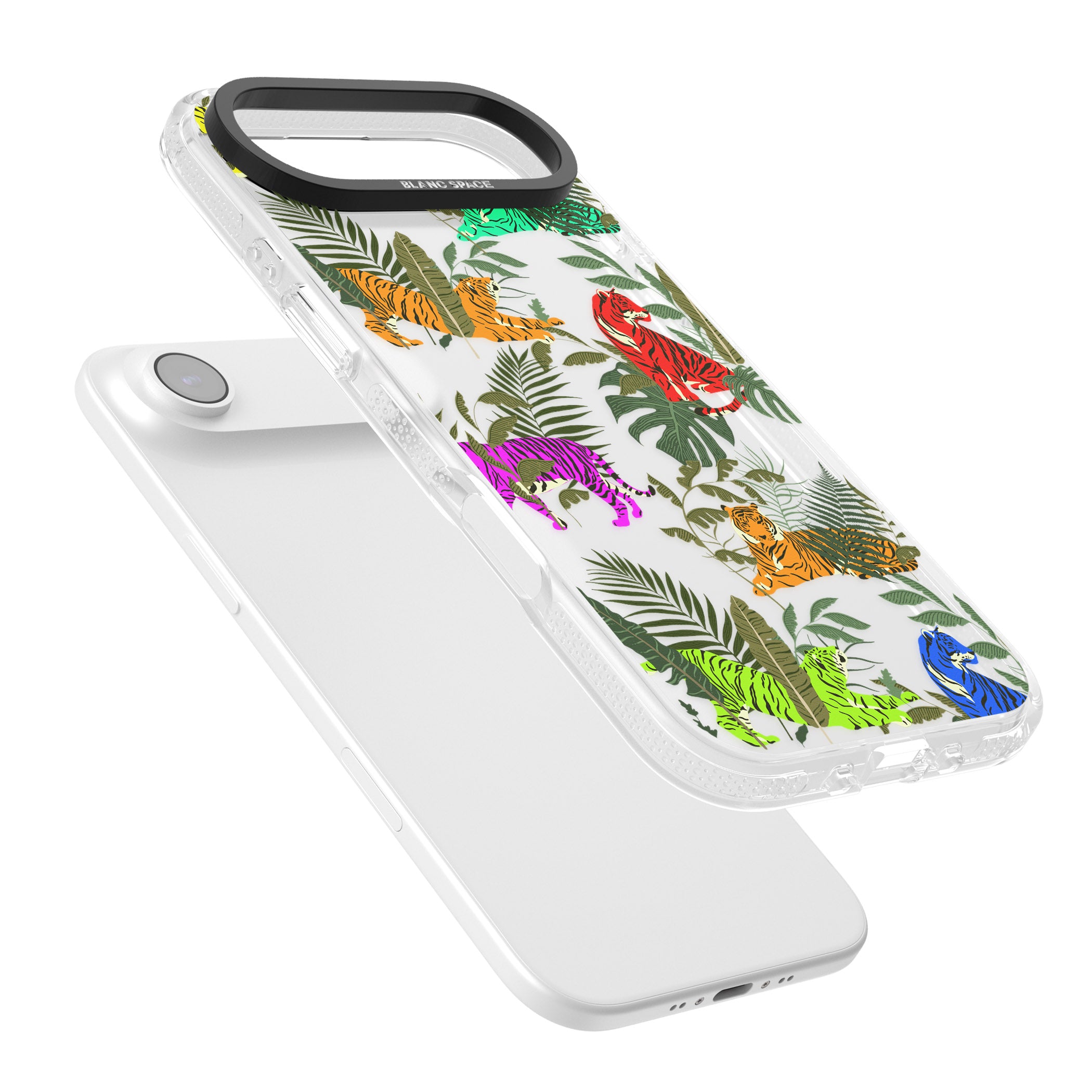 Colorful Jungle Tiger iPhone 17 Air Impact Air Clear Phone Case Colours