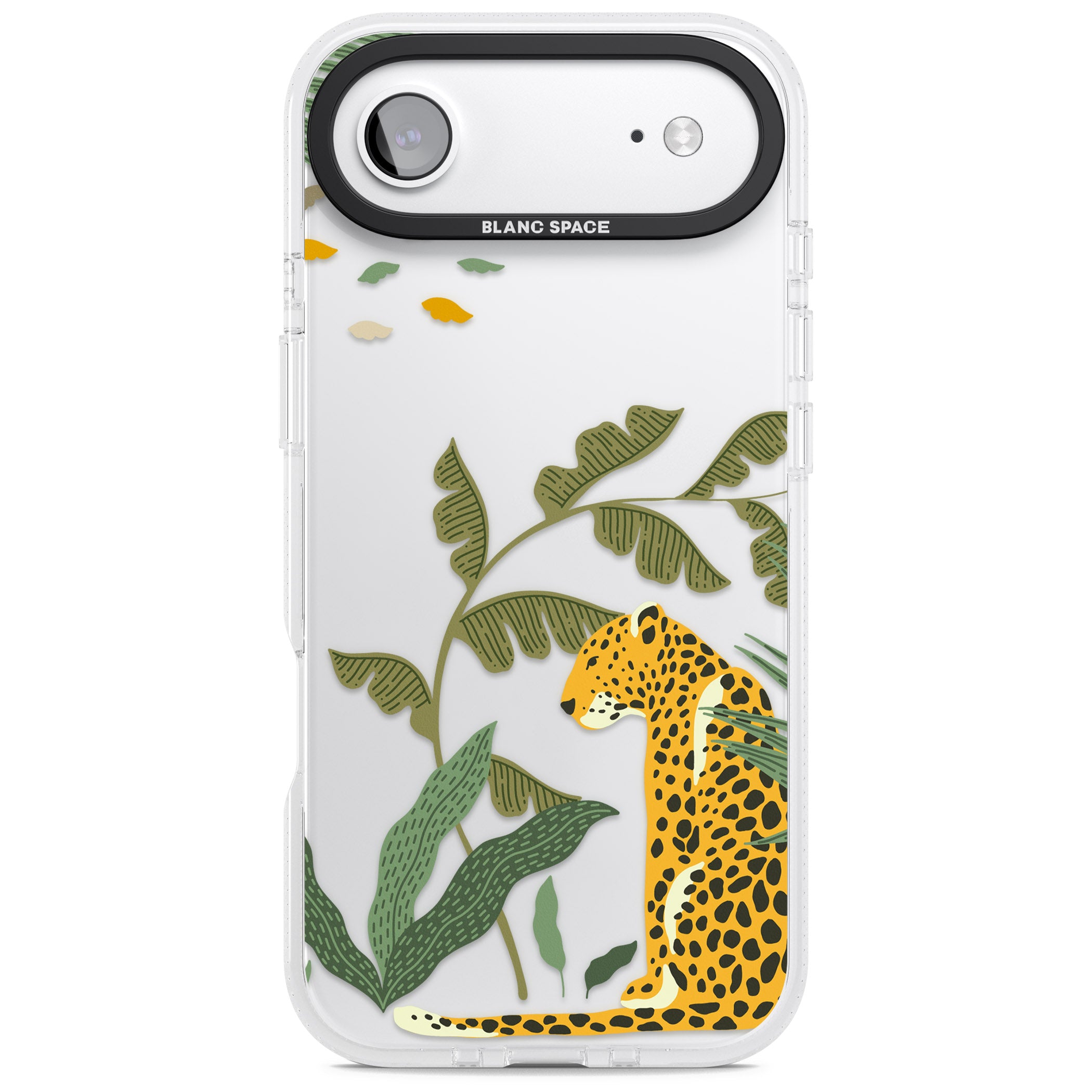 Large Jungle Cat Pattern iPhone 17 Air Impact Air Clear Phone Case