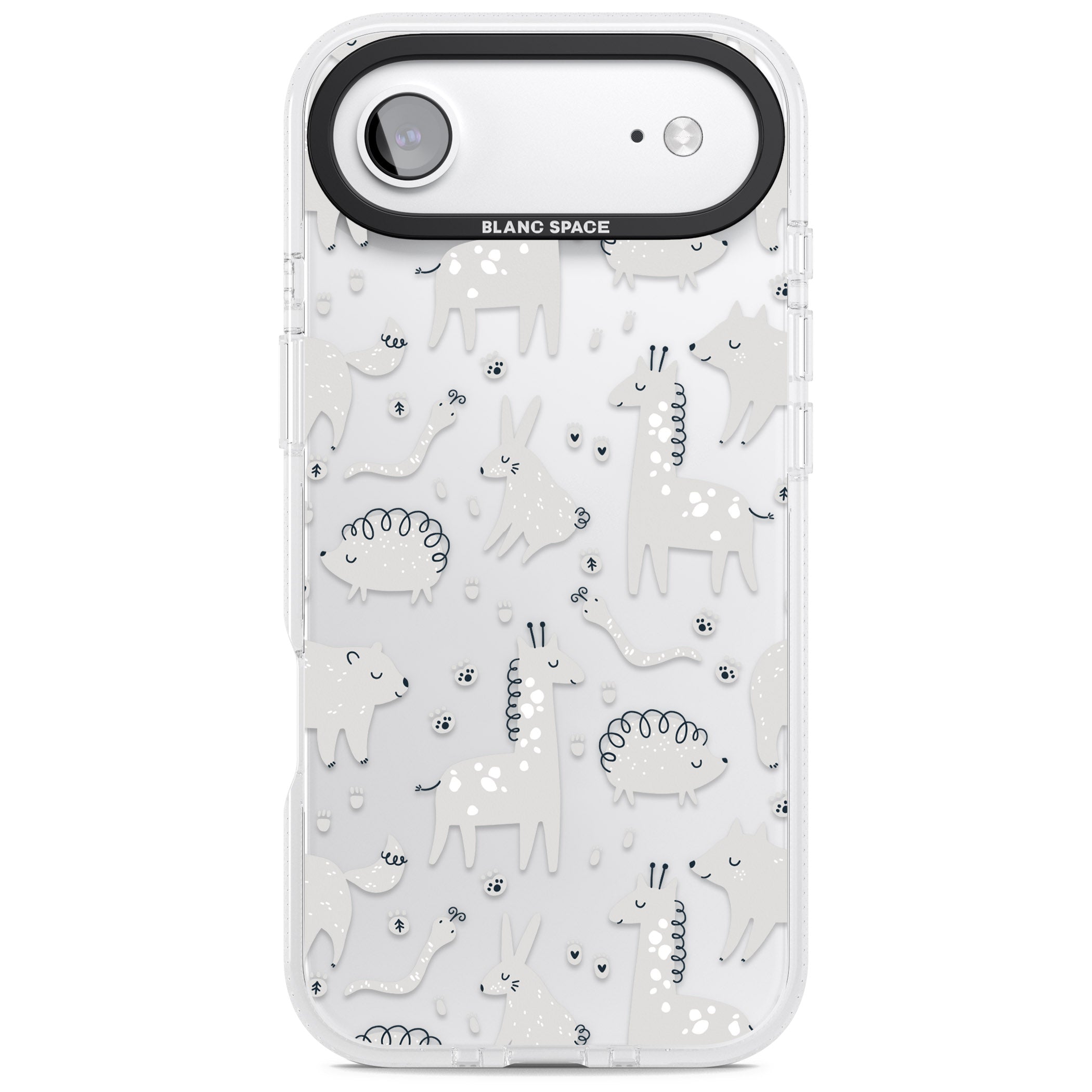 Monochrome Animal Party iPhone 17 Air Impact Air Clear Phone Case