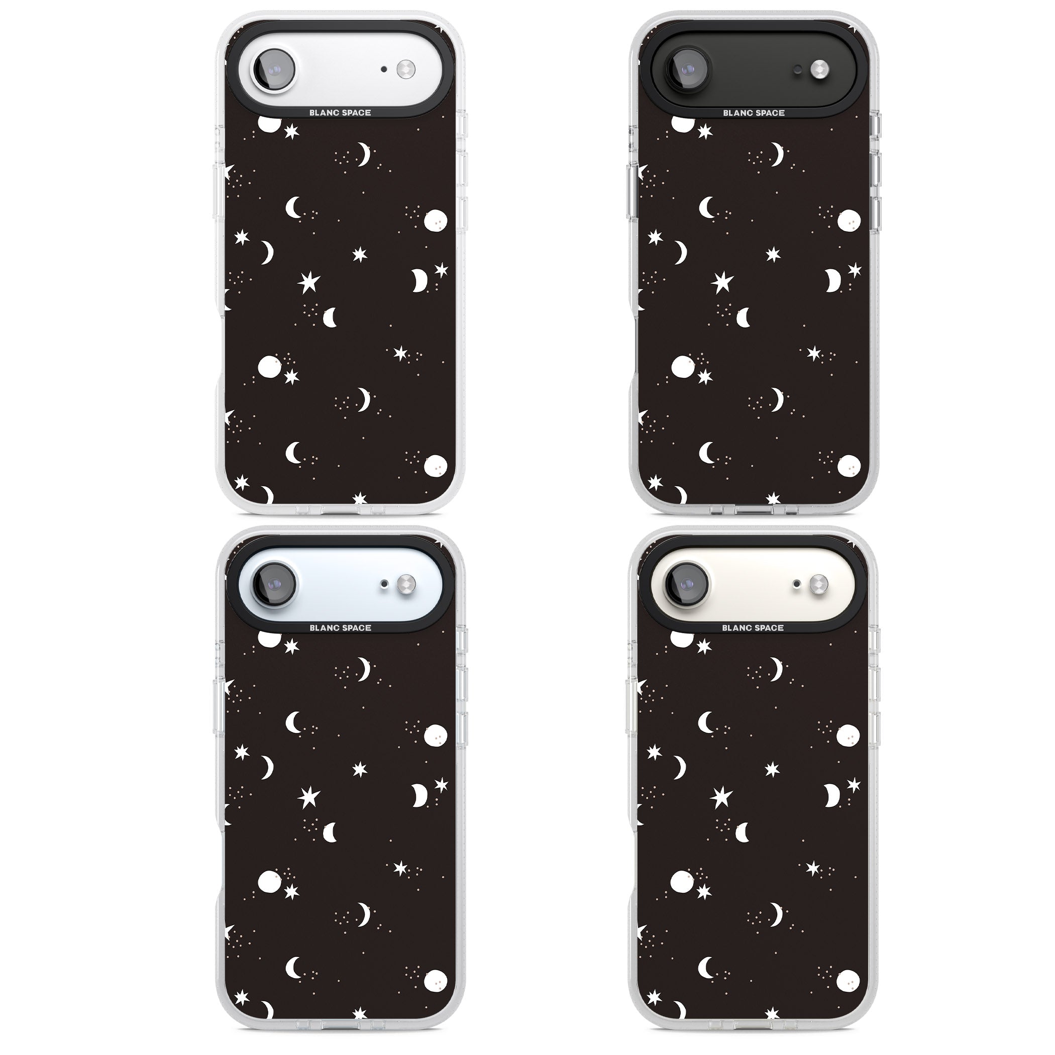 Funky Moons & Stars iPhone 17 Air Impact Air Clear Phone Case APT Impact Protection