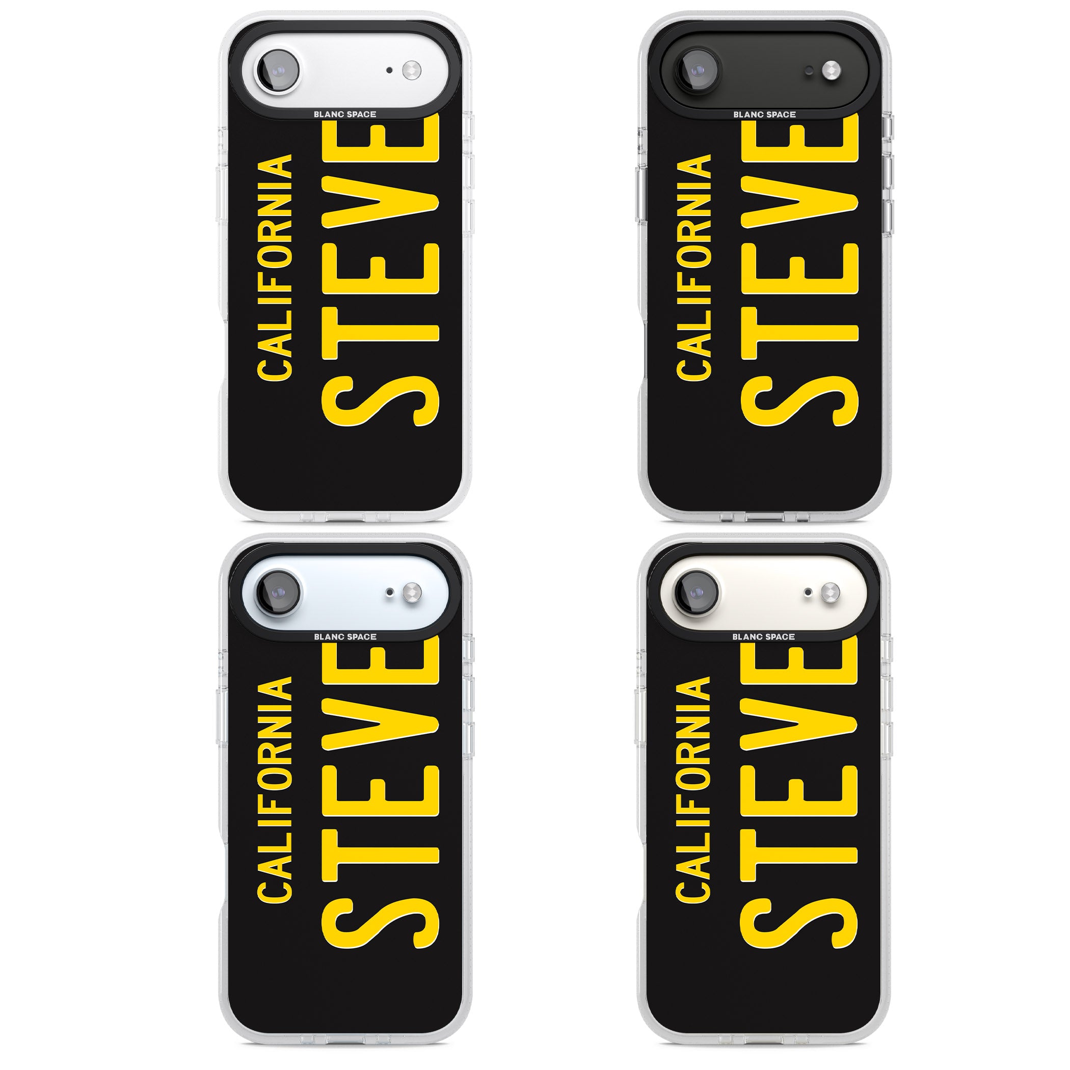 Personalised Vintage California License Plate iPhone 17 Air Impact Air Clear Phone Case APT Impact Protection