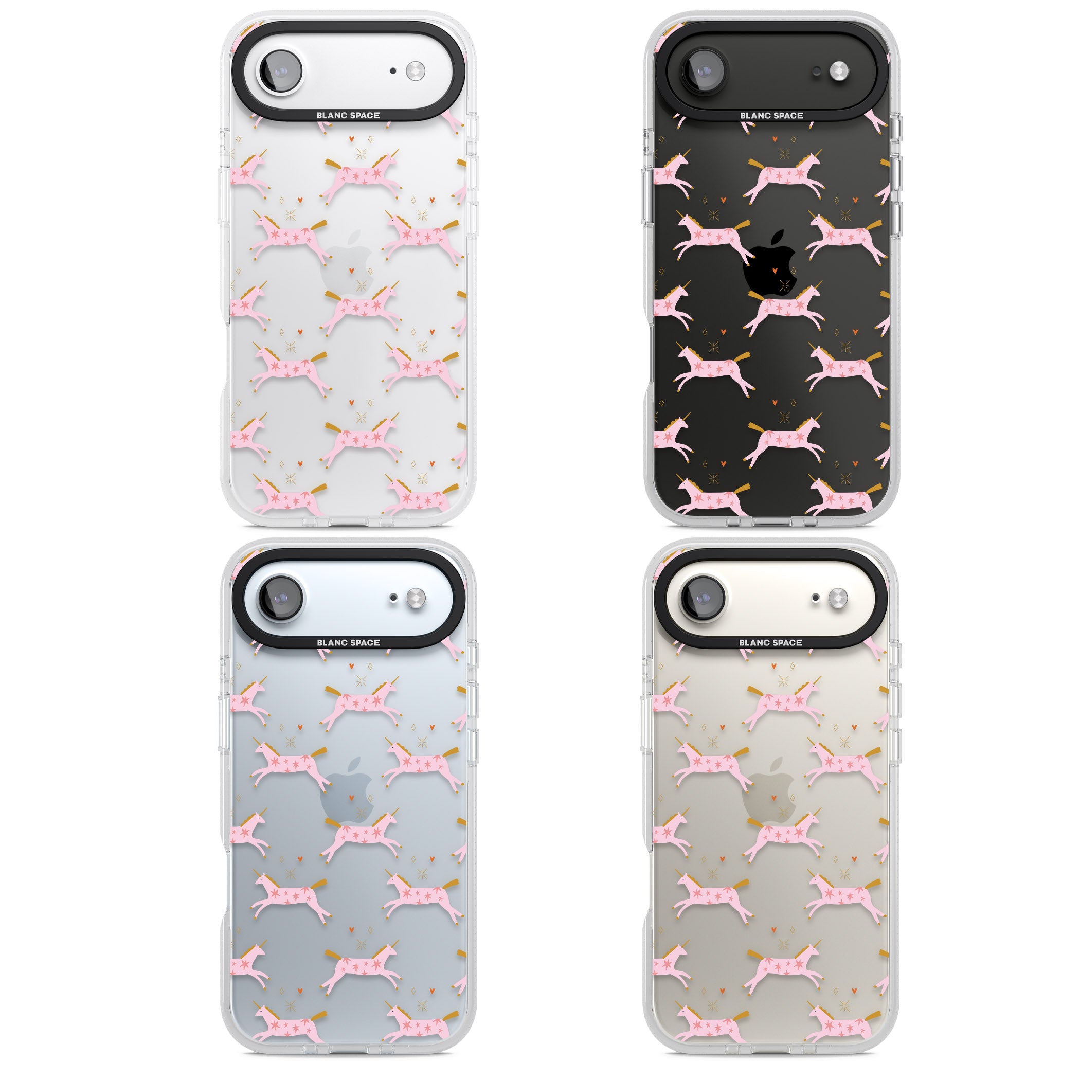 Pink Unicorn iPhone 17 Air Impact Air Clear Phone Case APT Impact Protection