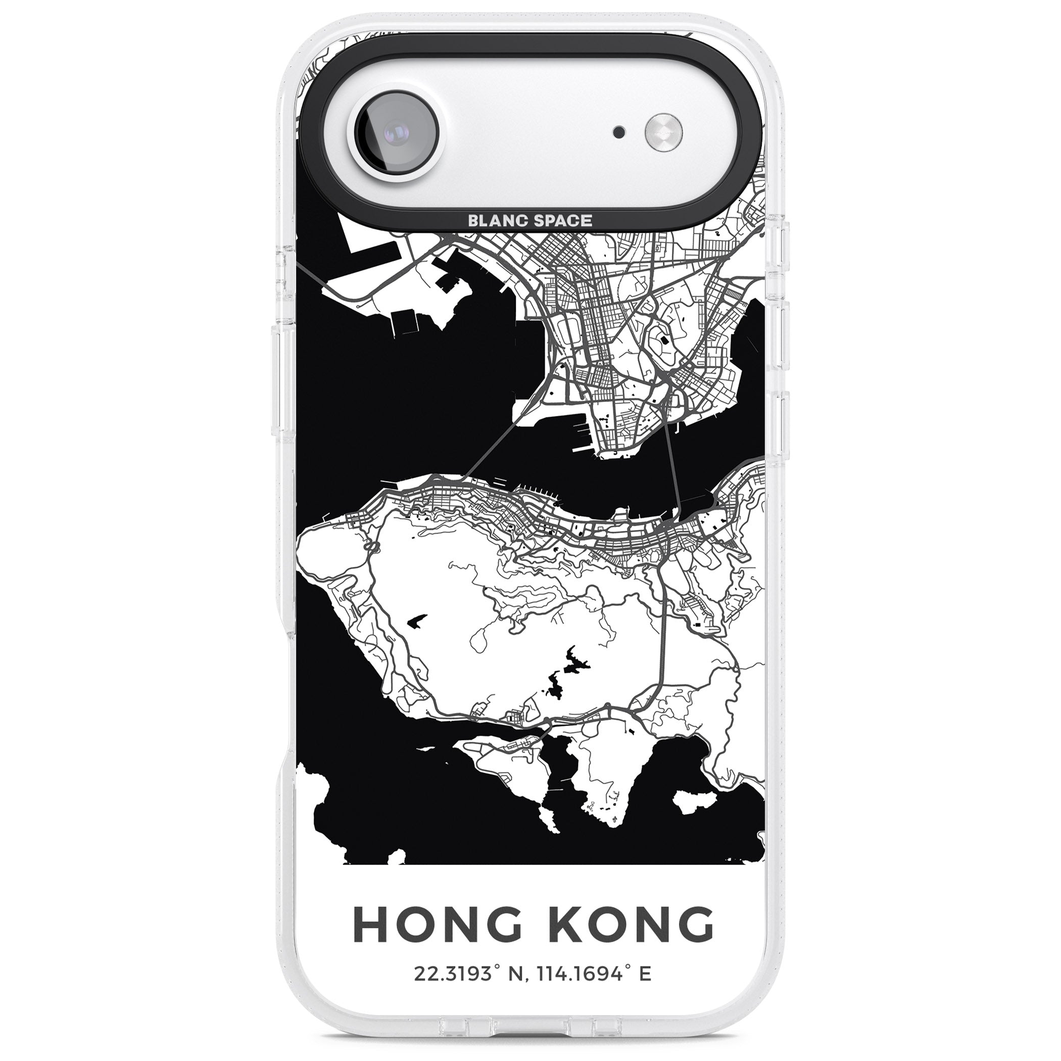 Hong Kong Map iPhone 17 Air Impact Air Clear Phone Case