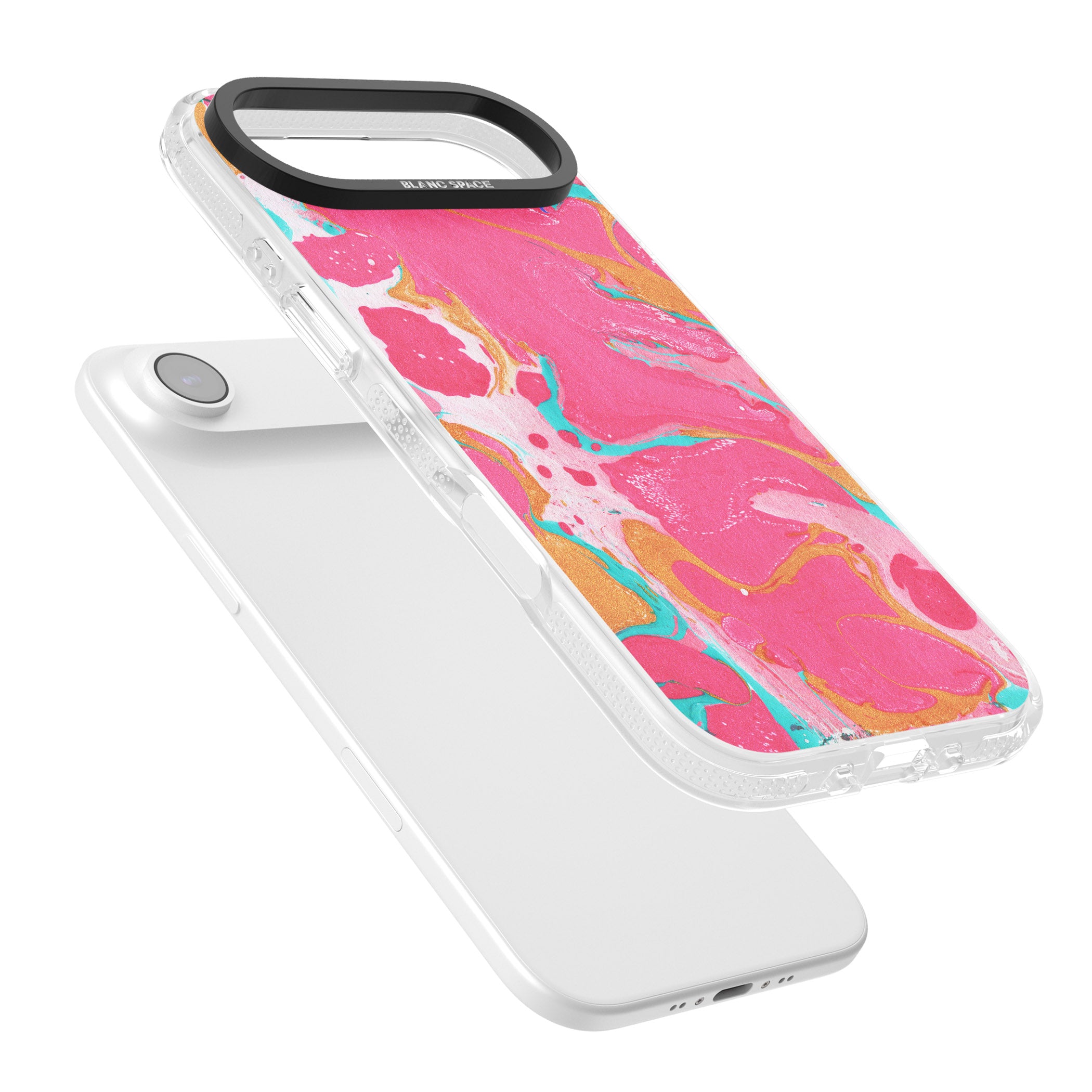 Vibrant Marbled Paper iPhone 17 Air Impact Air Clear Phone Case Colours