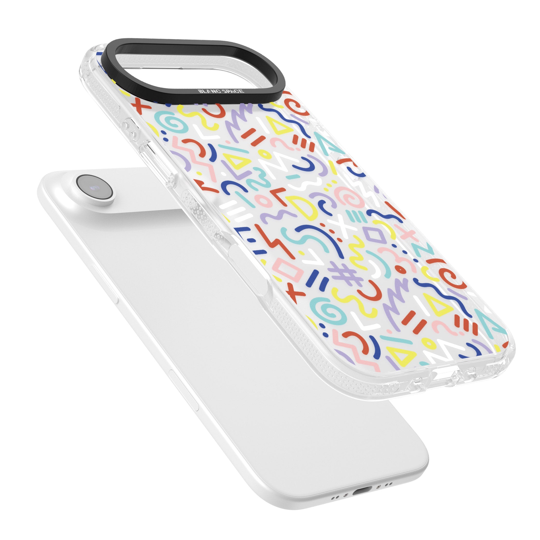 Colorful Retro Pattern iPhone 17 Air Impact Air Clear Phone Case Colours
