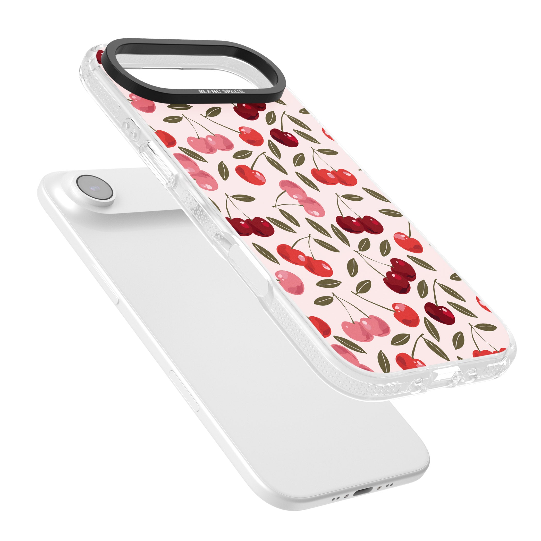 Fruity & Fun Patterns Cherries iPhone 17 Air Impact Air Clear Phone Case Colours