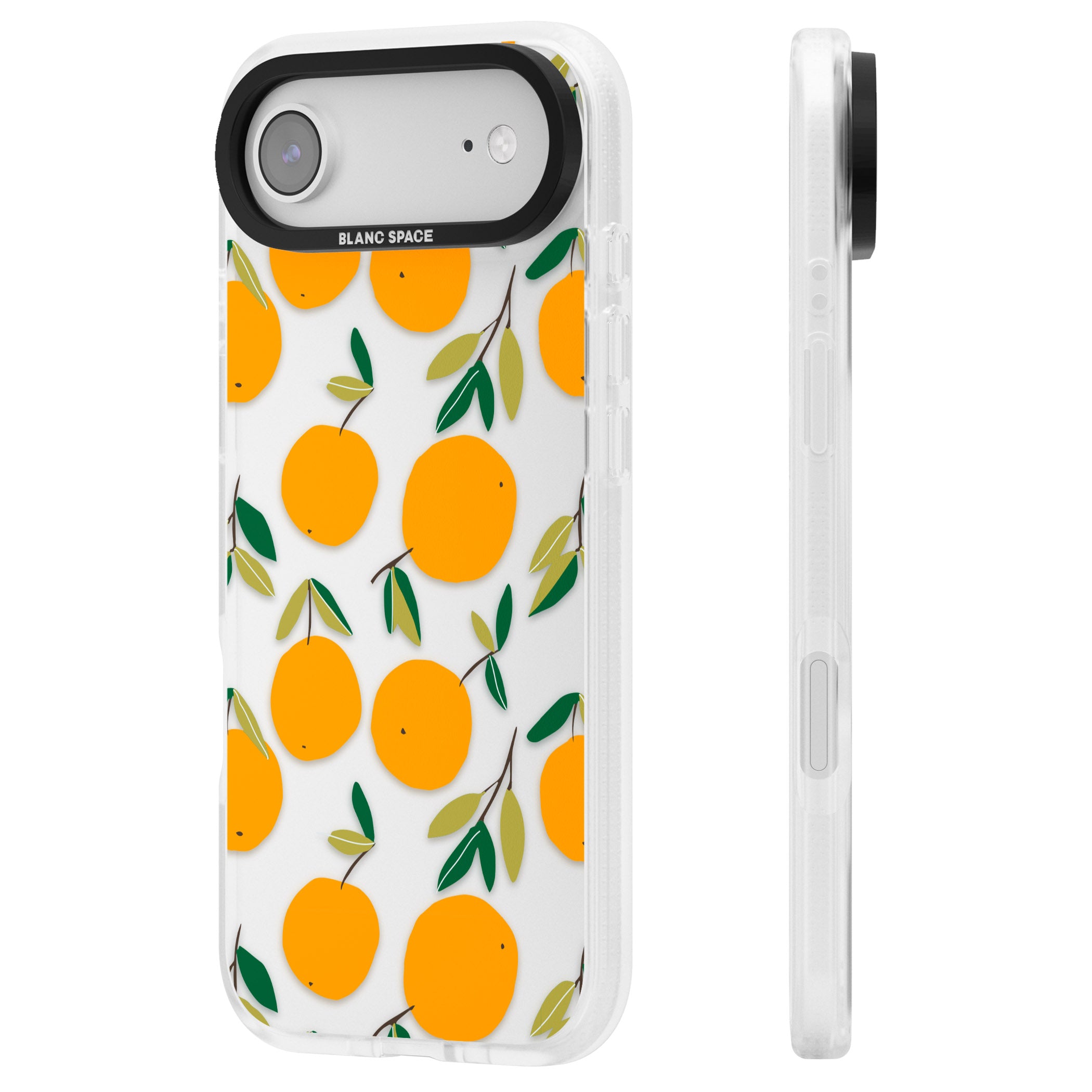 Citrus Grove iPhone 17 Air Impact Air Clear Phone Case Side Profile