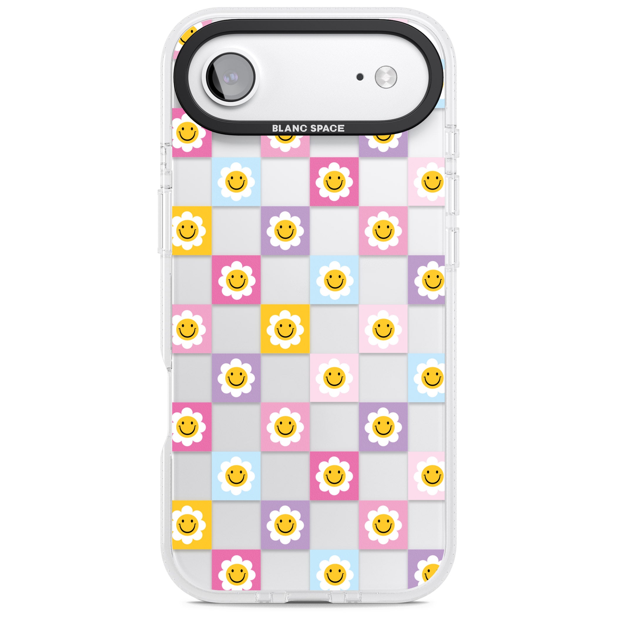 Daisy Squares Pattern iPhone 17 Air Impact Air Clear Phone Case
