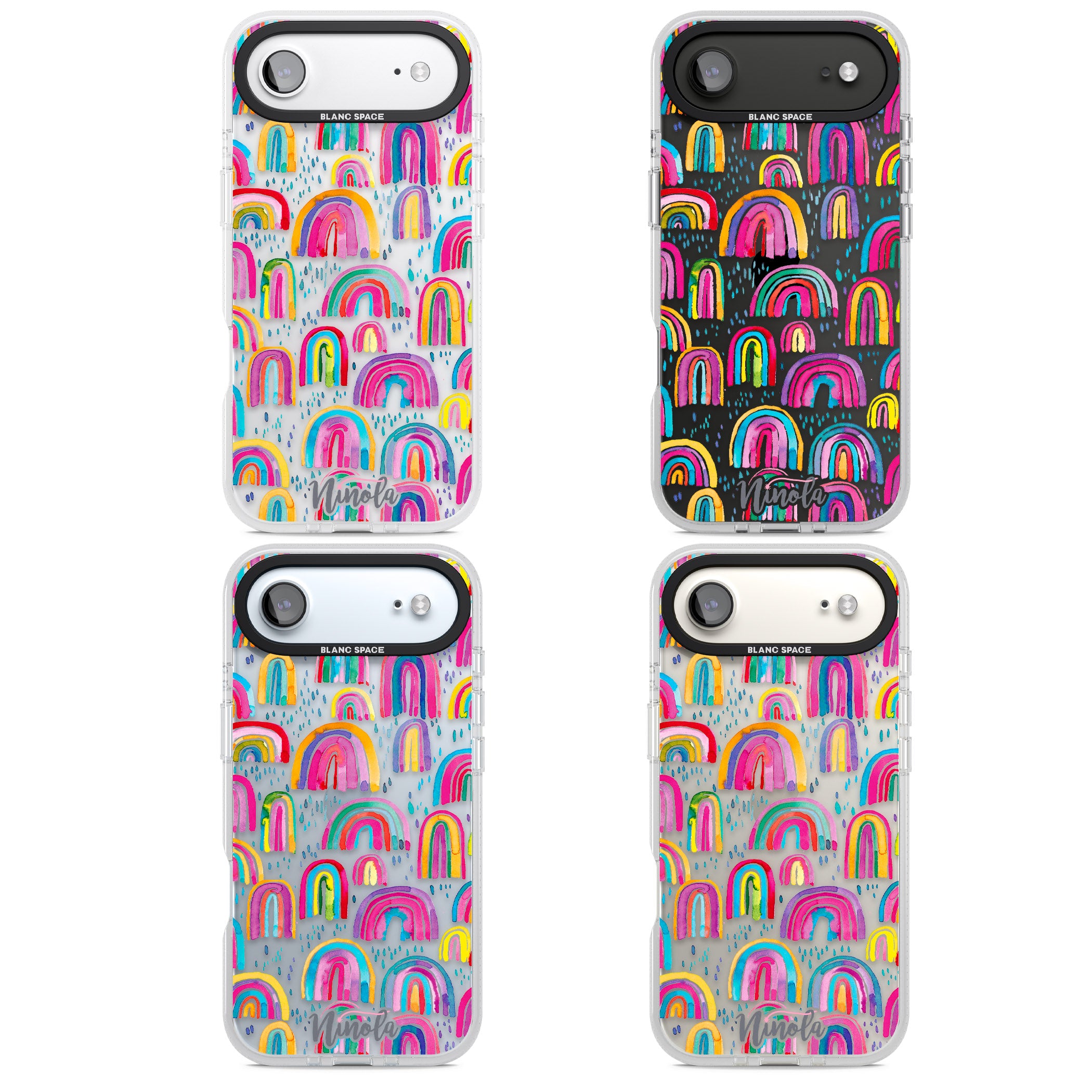 Watercolor Rainbow iPhone 17 Air Impact Air Clear Phone Case APT Impact Protection