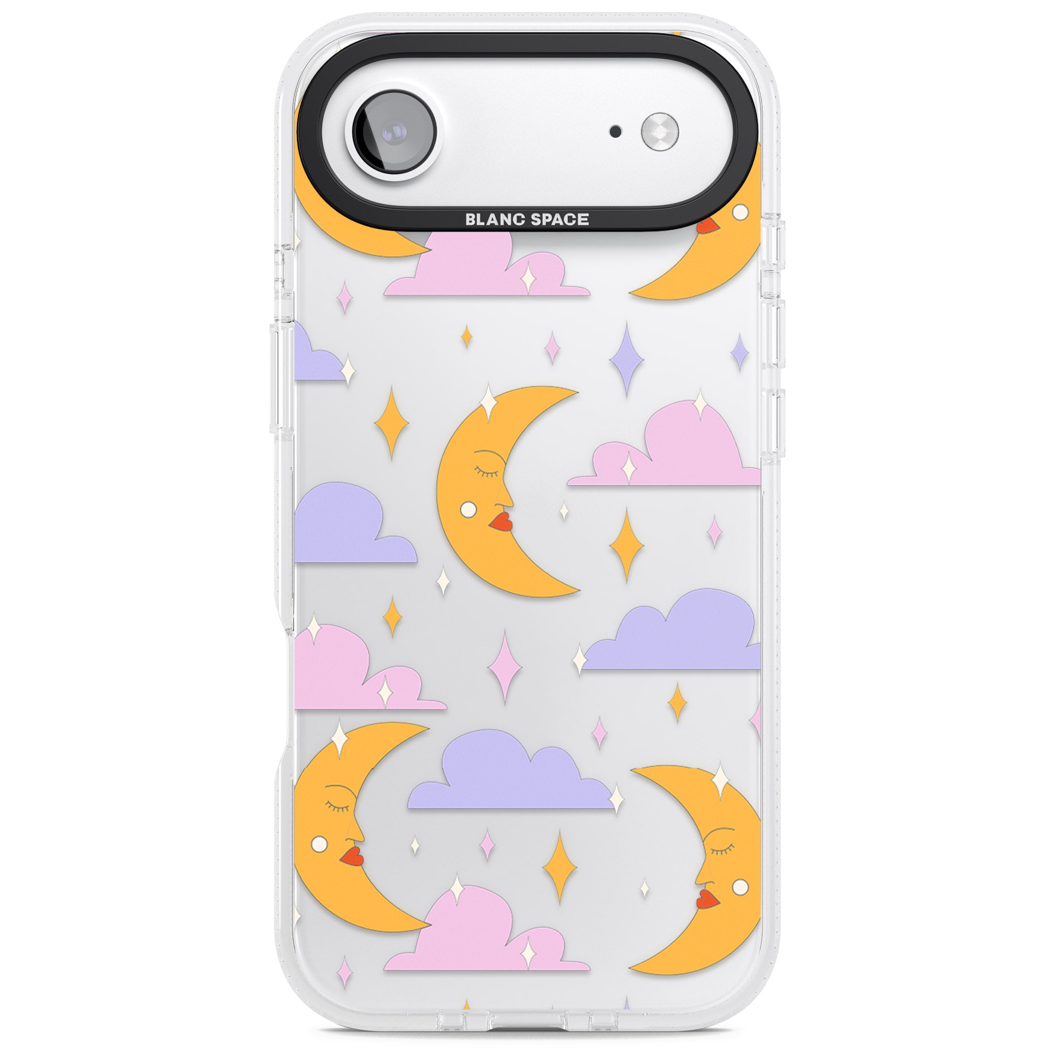 Moons & Clouds iPhone 17 Air Impact Air Clear Phone Case