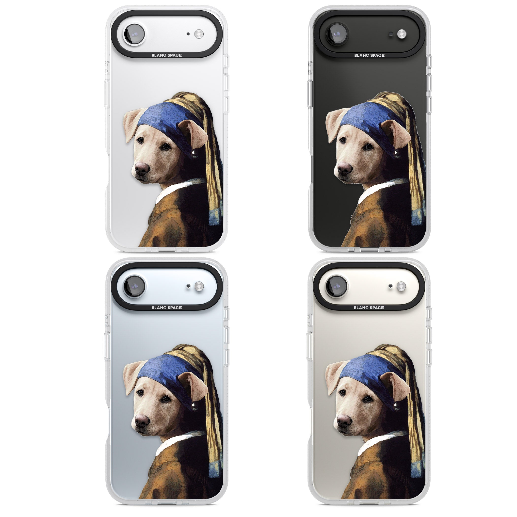 Doggo With A Pearl Earring iPhone 17 Air Impact Air Clear Phone Case APT Impact Protection