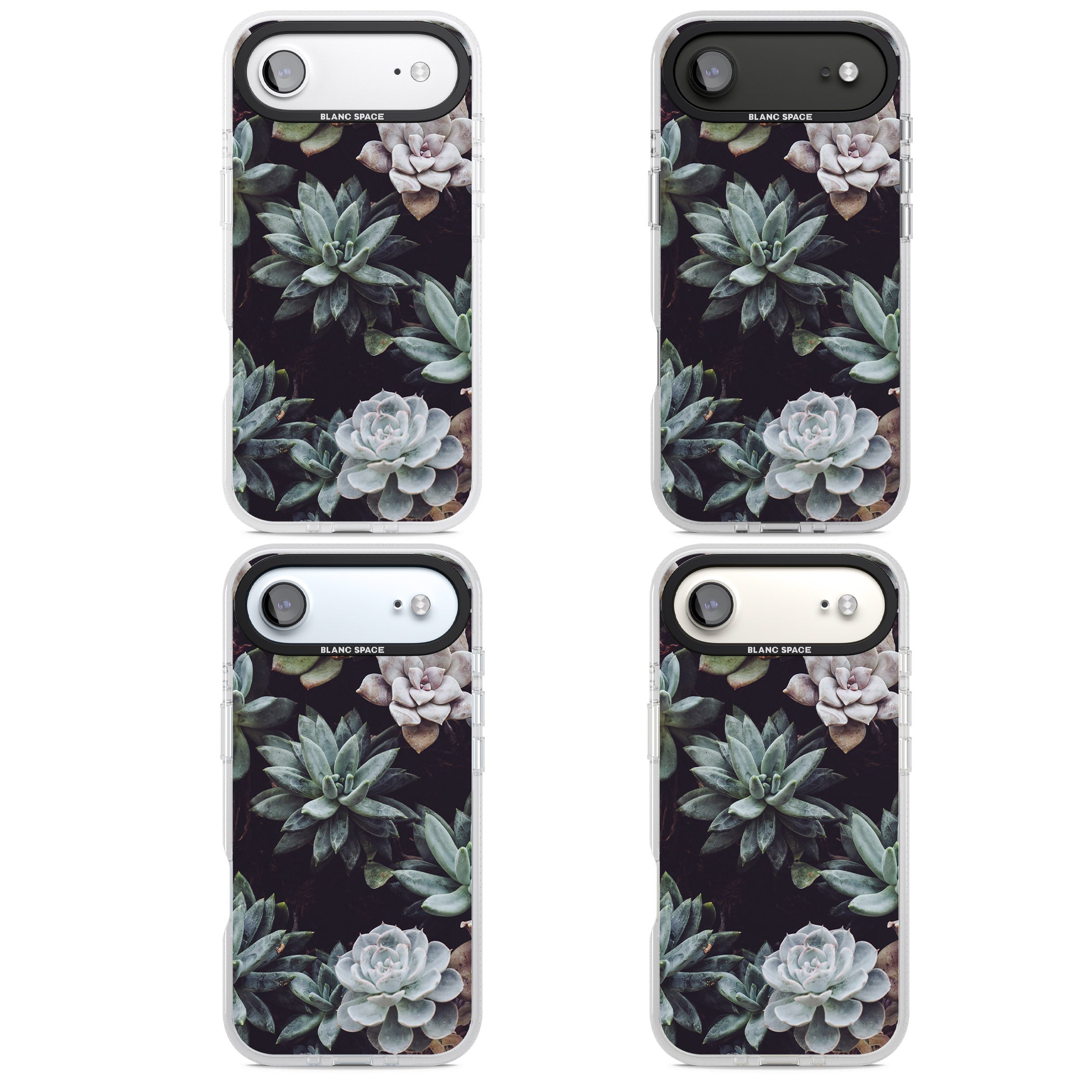 Succulent Bloom Mixed iPhone 17 Air Impact Air Clear Phone Case APT Impact Protection