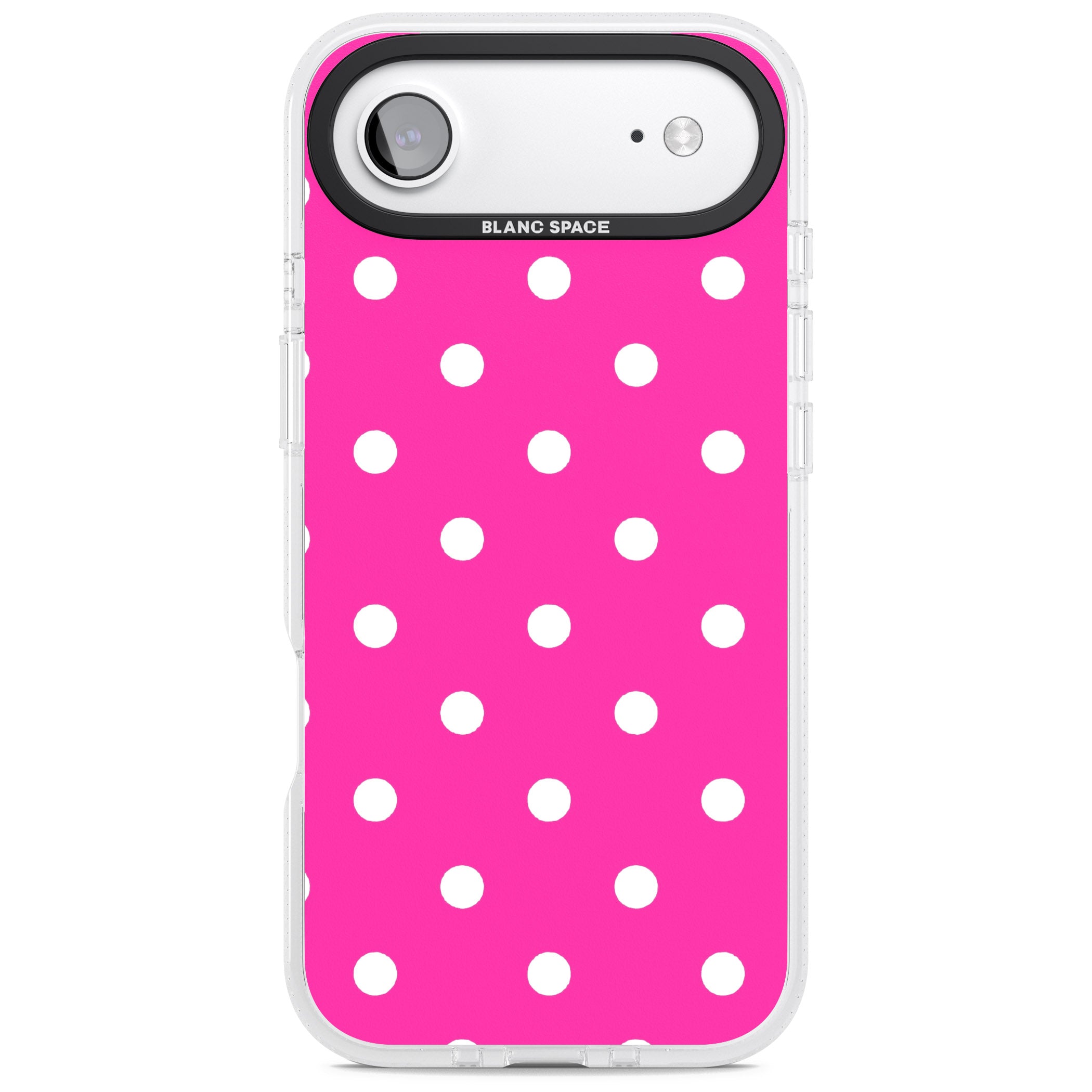 Pink Polka Dot iPhone 17 Air Impact Air Clear Phone Case
