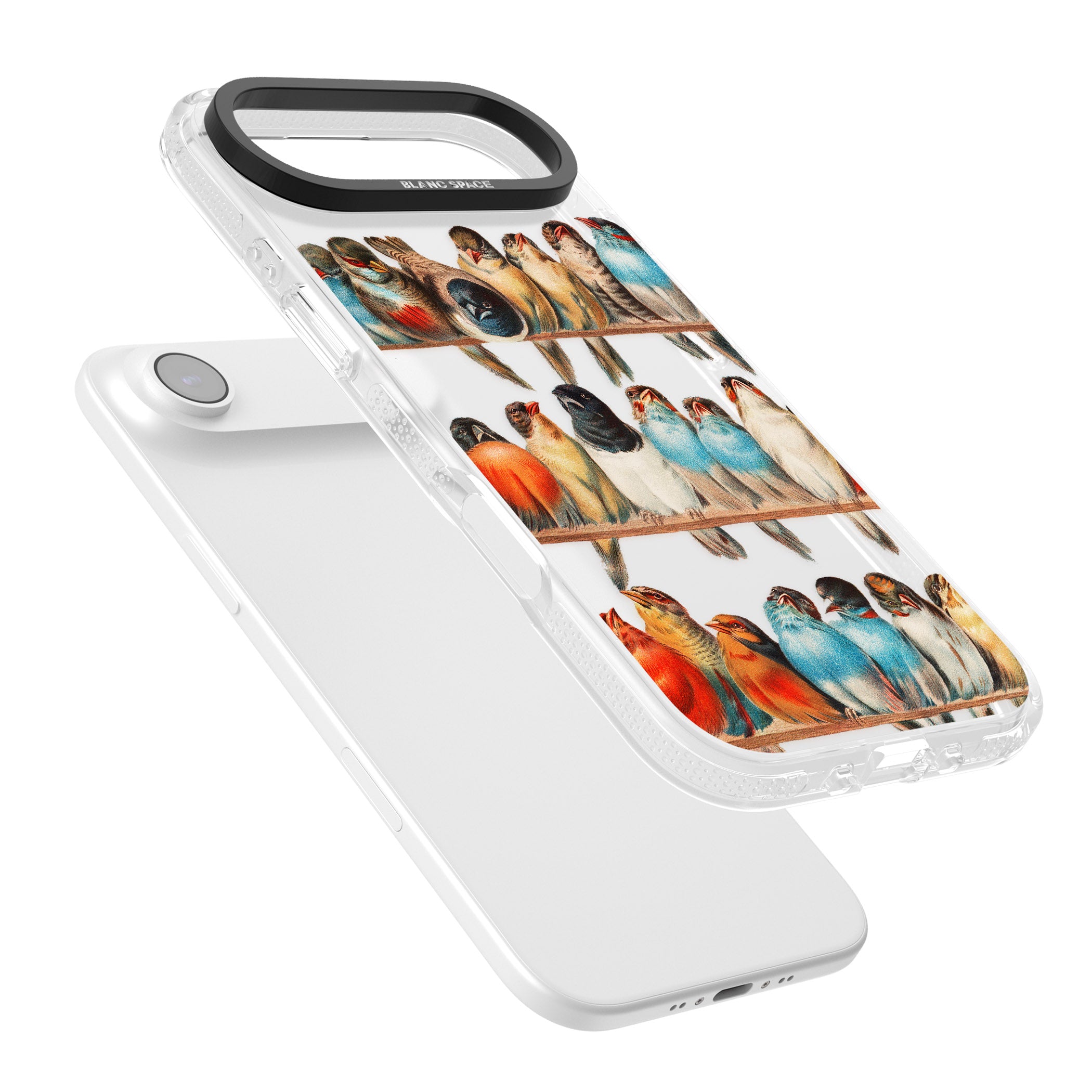 A Perch Of Birds iPhone 17 Air Impact Air Clear Phone Case Colours