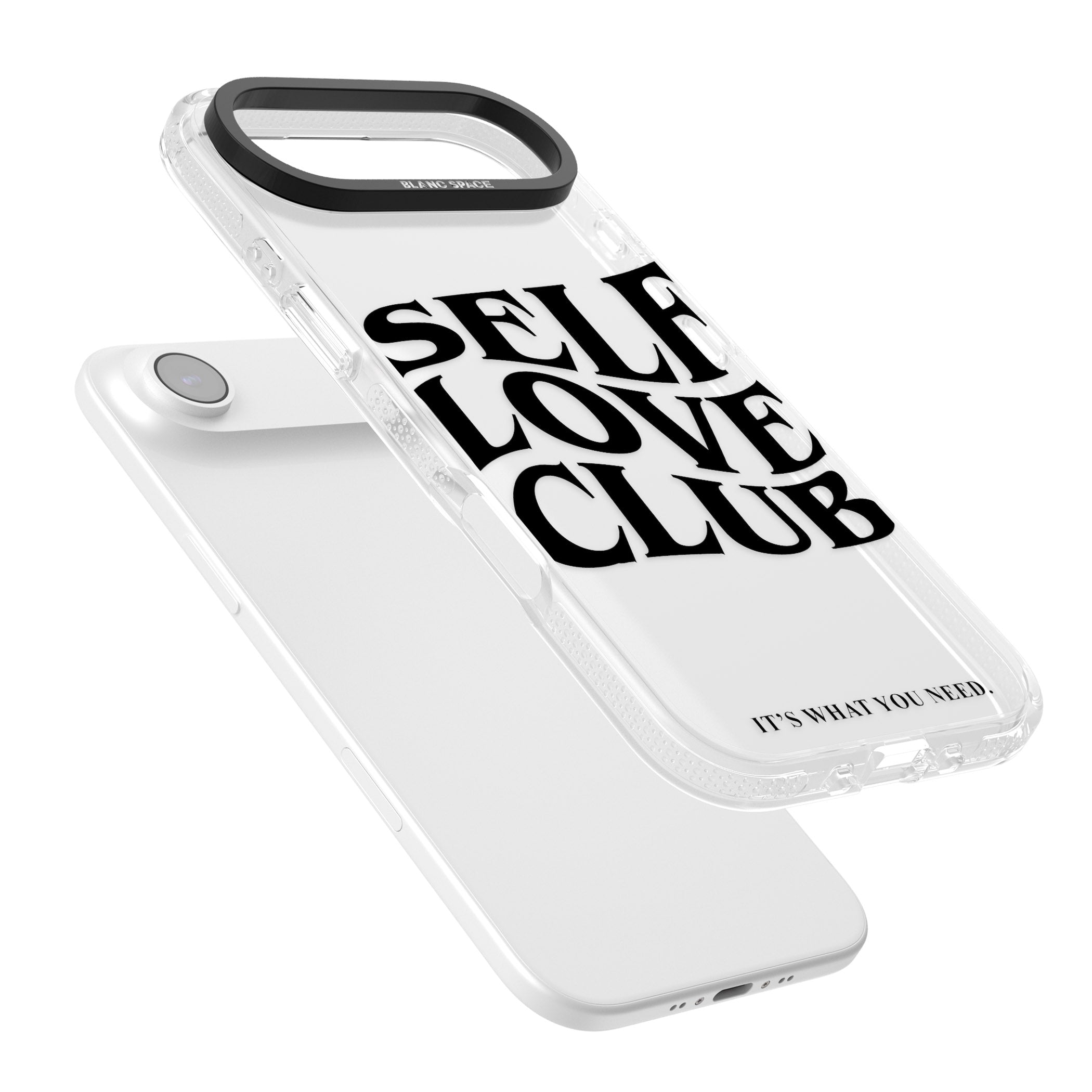 Self Love Club Black iPhone 17 Air Impact Air Clear Phone Case Colours