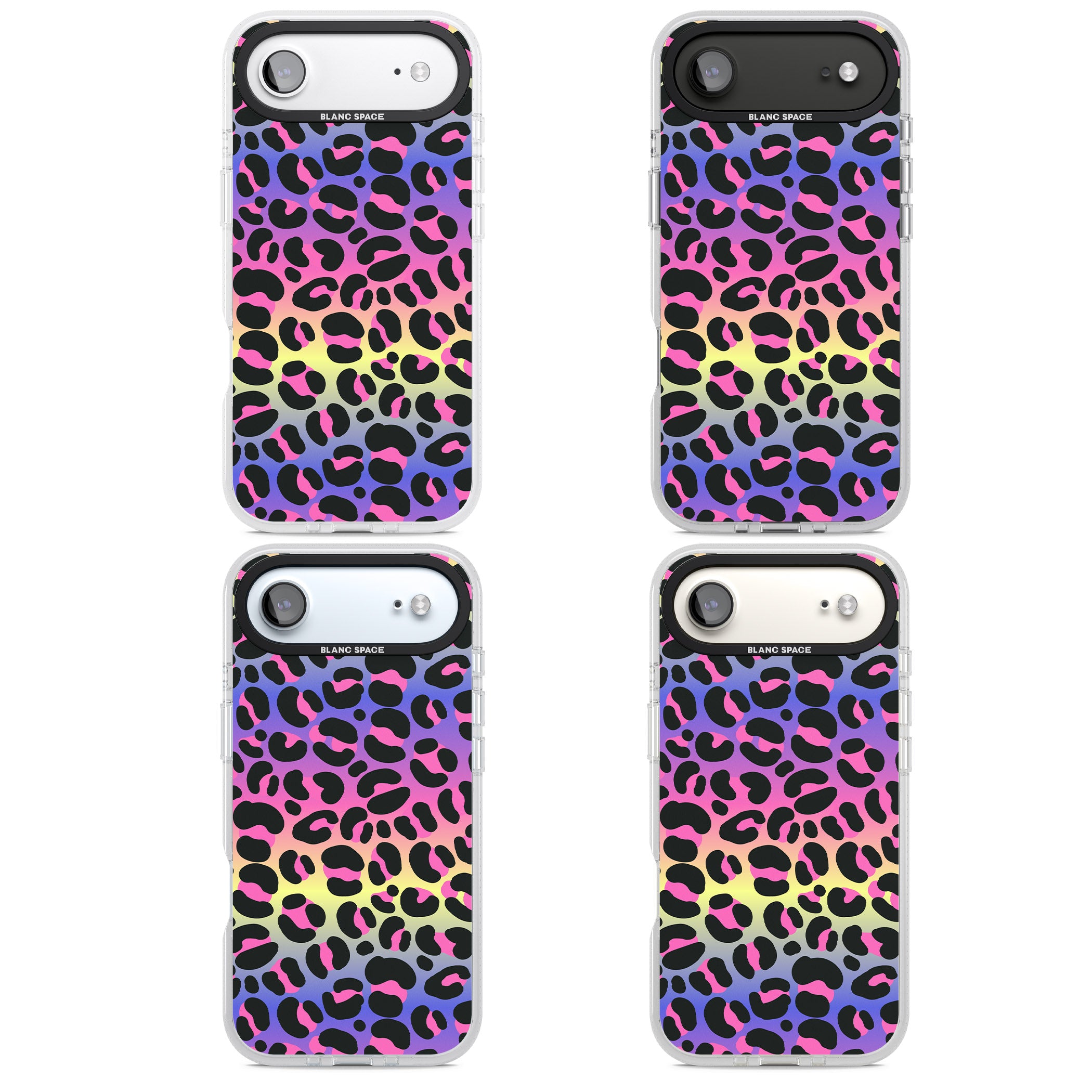 Rainbow Gradient Leopard iPhone 17 Air Impact Air Clear Phone Case APT Impact Protection
