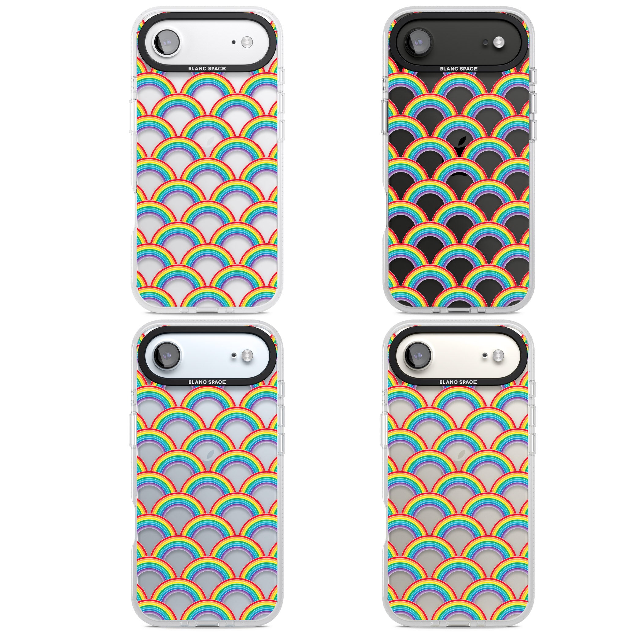 Rainbow Arc Pattern iPhone 17 Air Impact Air Clear Phone Case APT Impact Protection