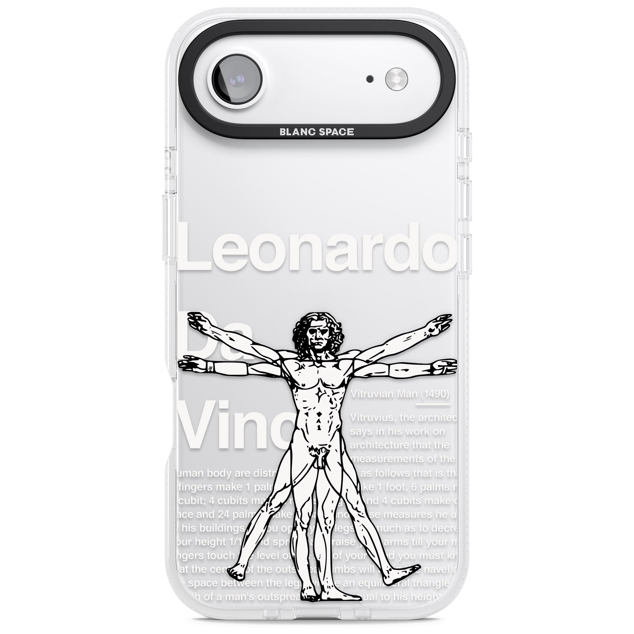 Vitruvian Man iPhone 17 Air Impact Air Clear Phone Case