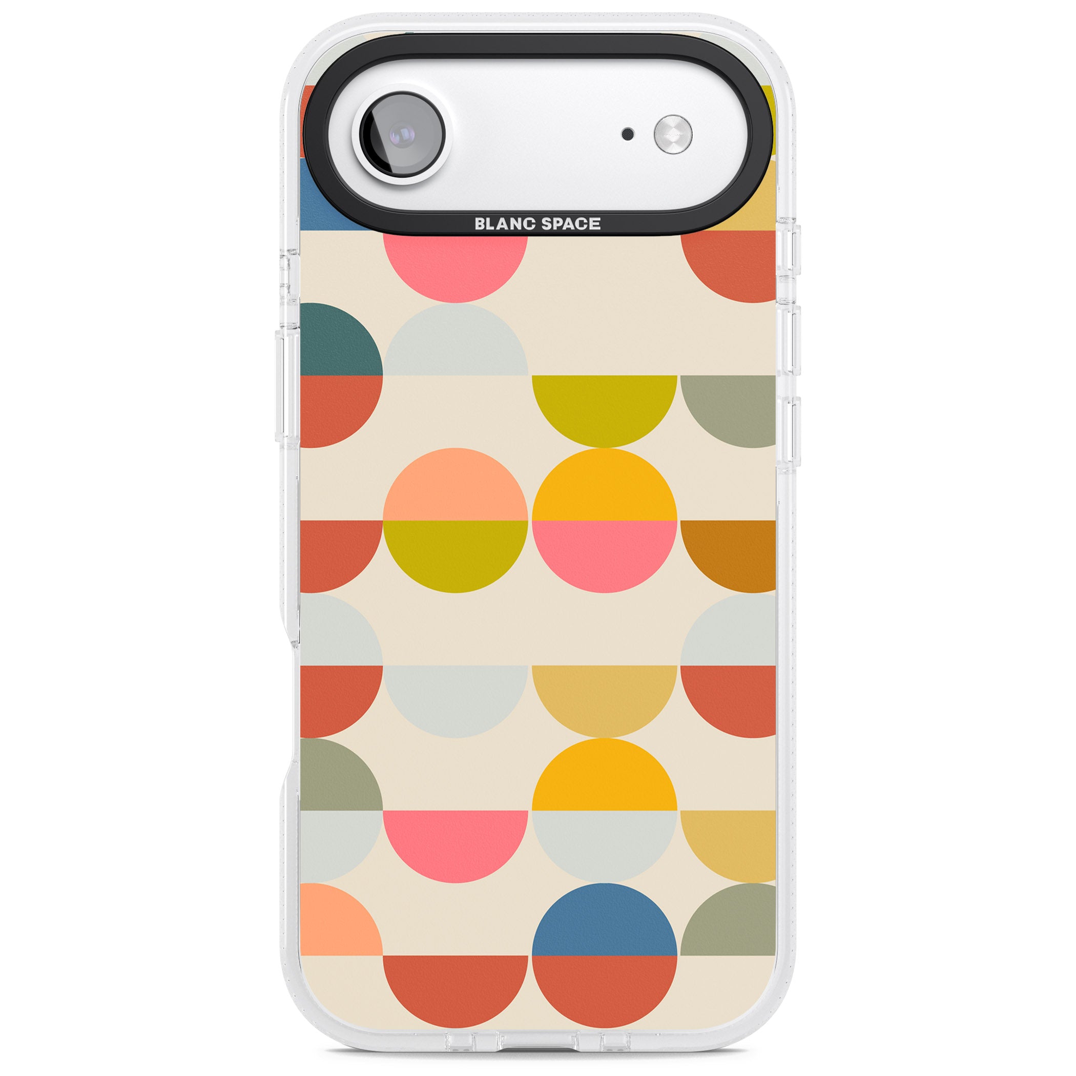 Colorful Retro Circles iPhone 17 Air Impact Air Clear Phone Case