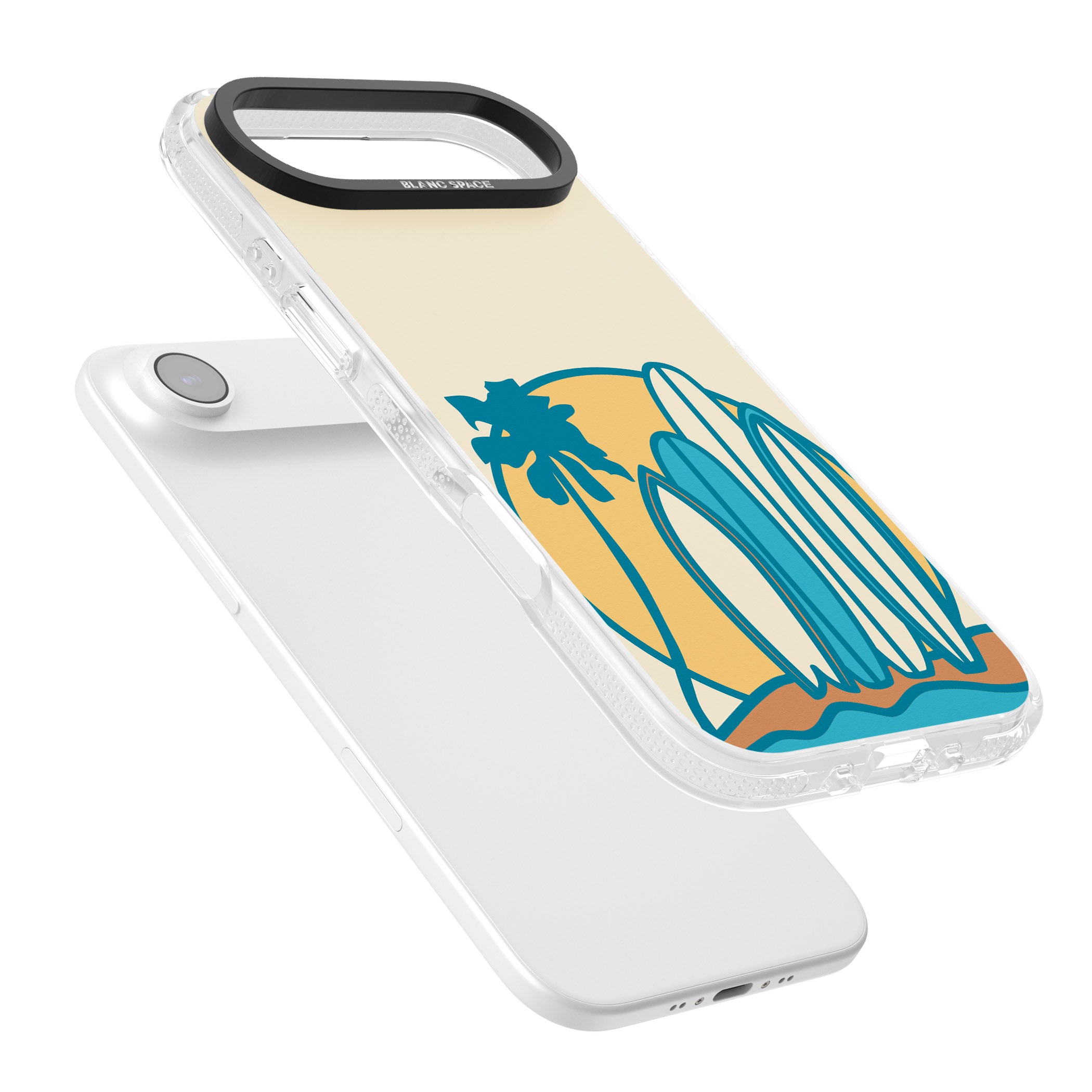 Coastal Surf Vibes iPhone 17 Air Impact Air Clear Phone Case Colours