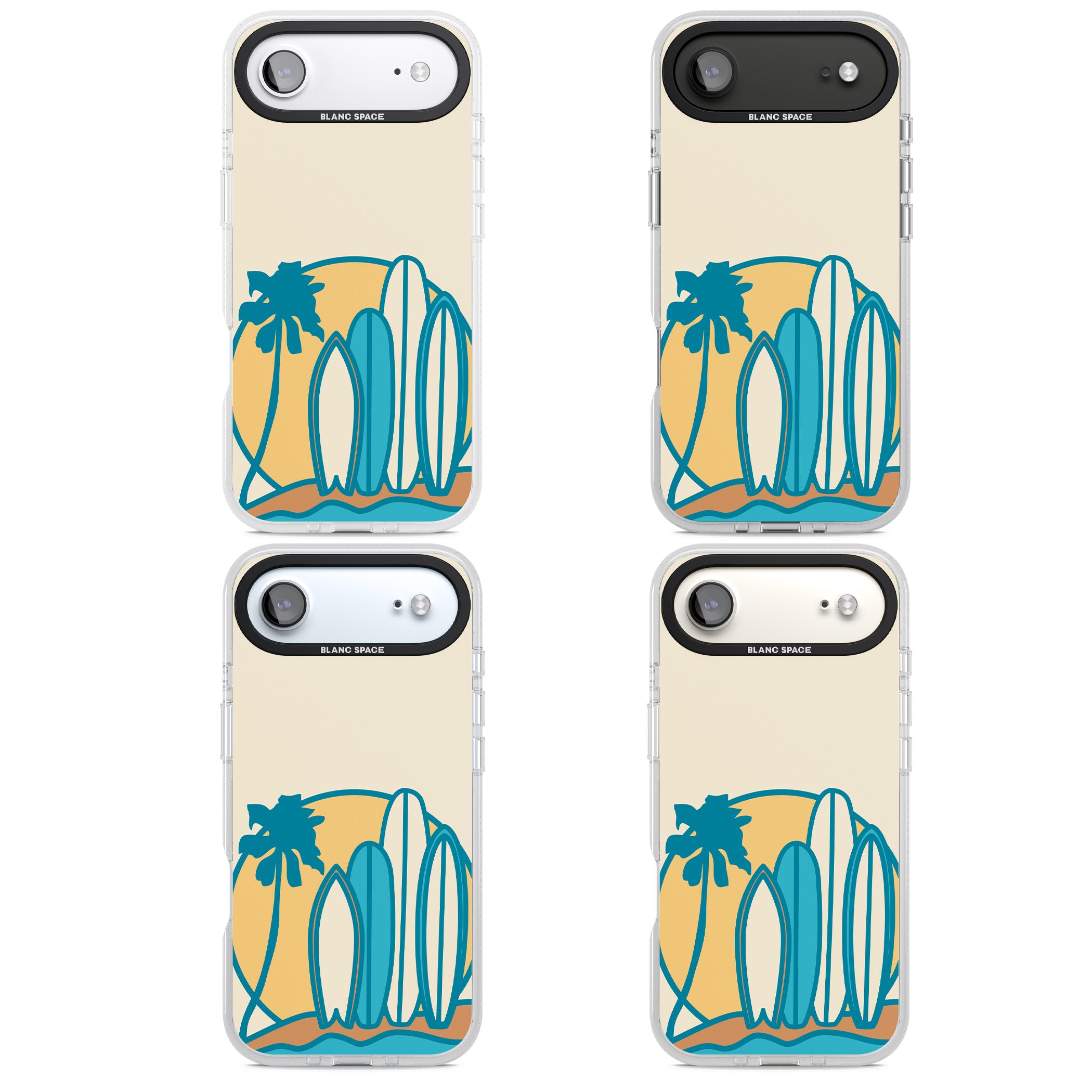Coastal Surf Vibes iPhone 17 Air Impact Air Clear Phone Case APT Impact Protection