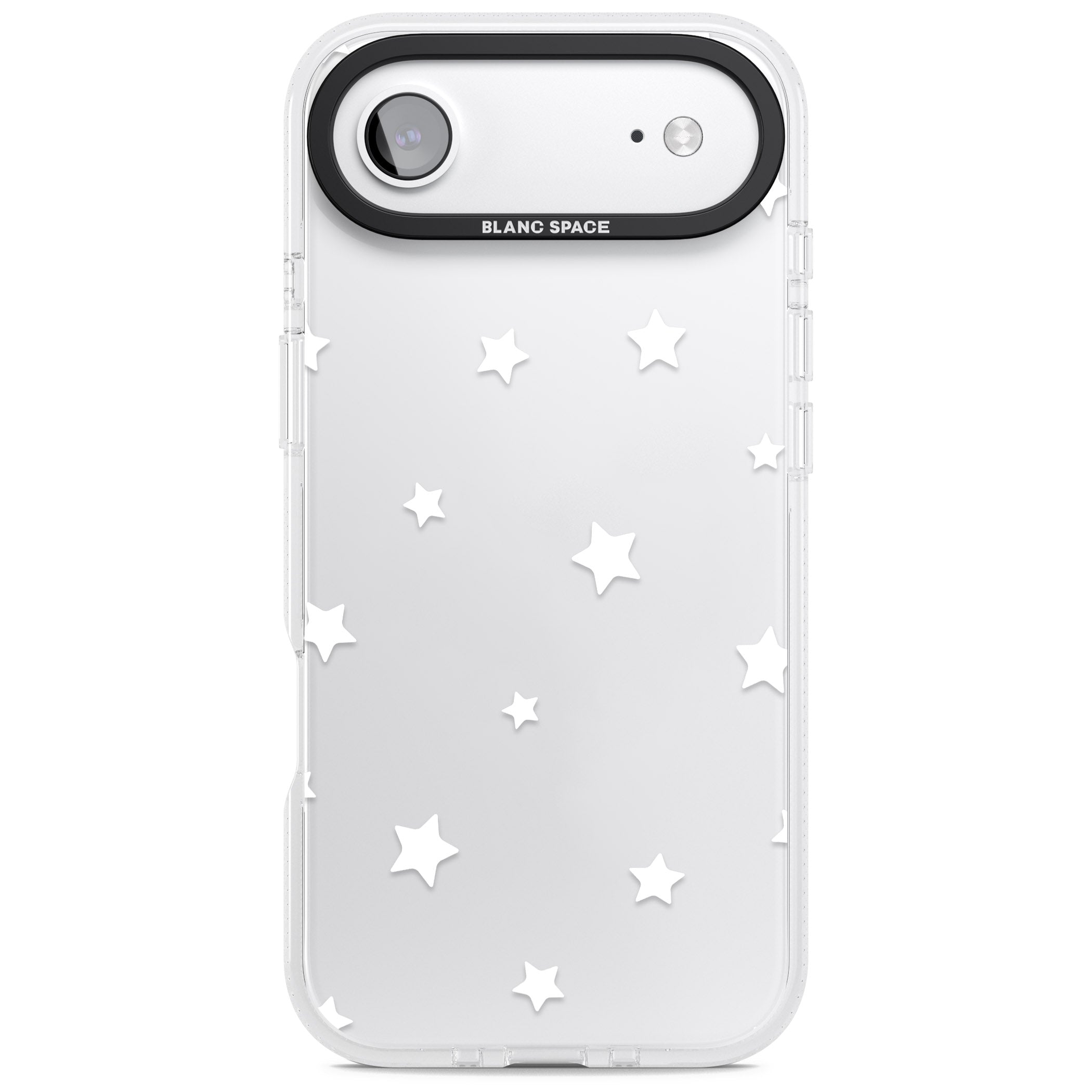 Starry Night White Stars iPhone 17 Air Impact Air Clear Phone Case