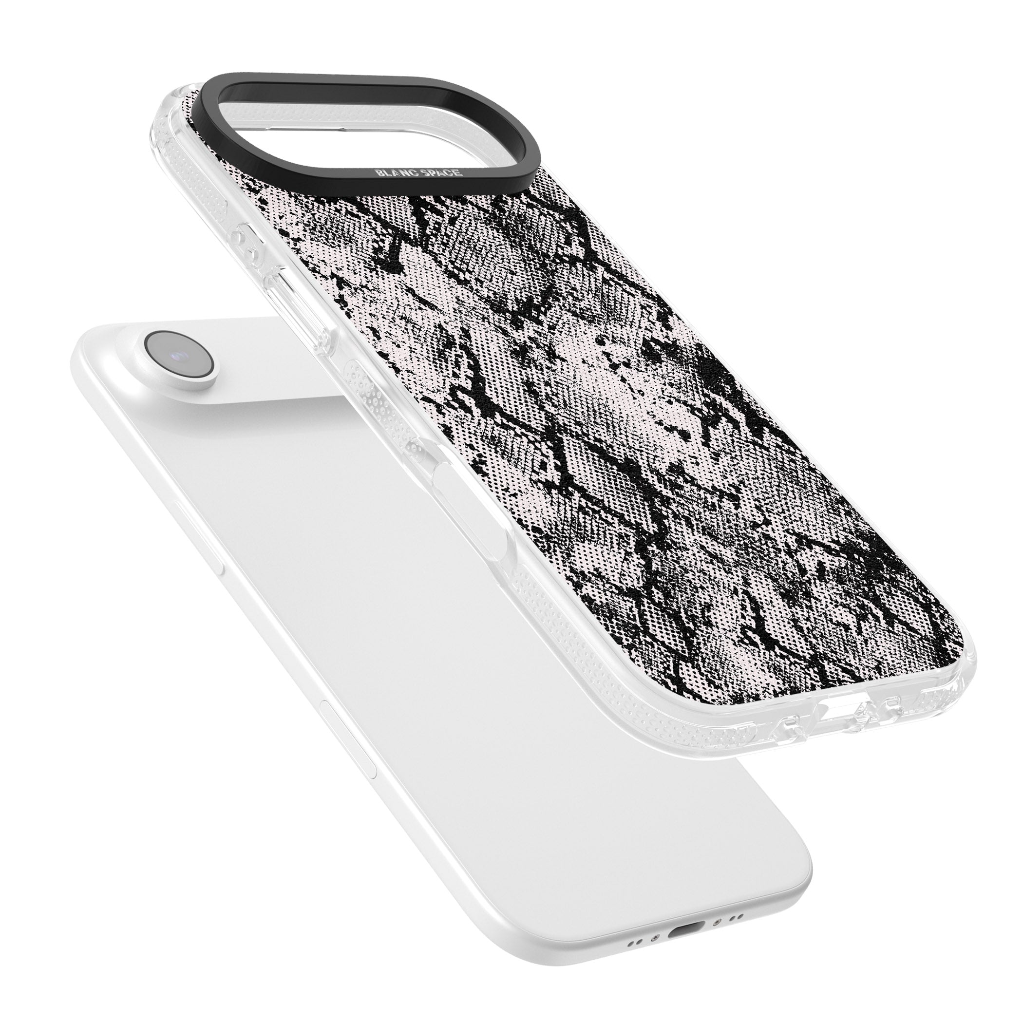 Pastel Snakeskin Grey iPhone 17 Air Impact Air Clear Phone Case Colours