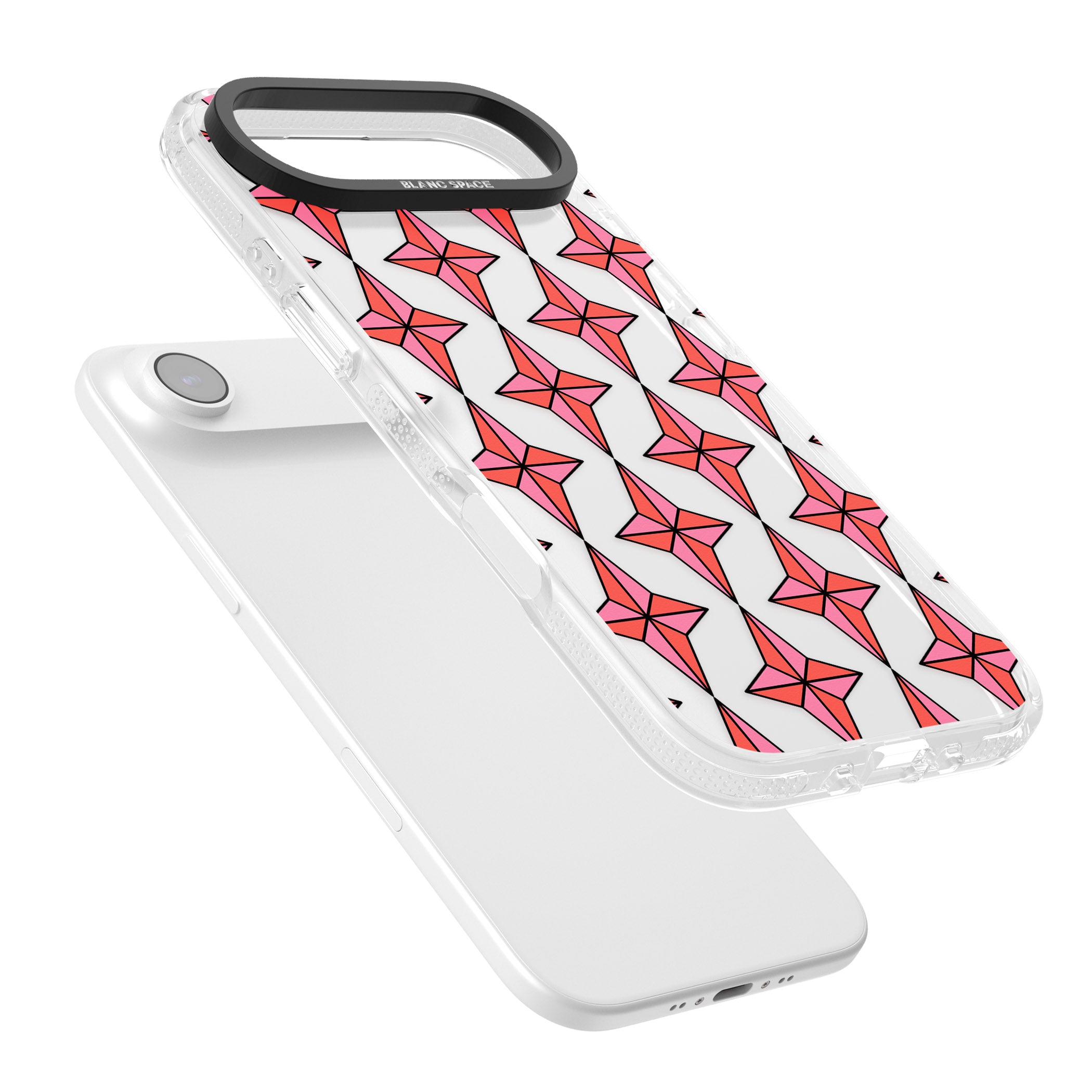 Rose Stars Pattern (Clear) iPhone 17 Air Impact Air Clear Phone Case Colours